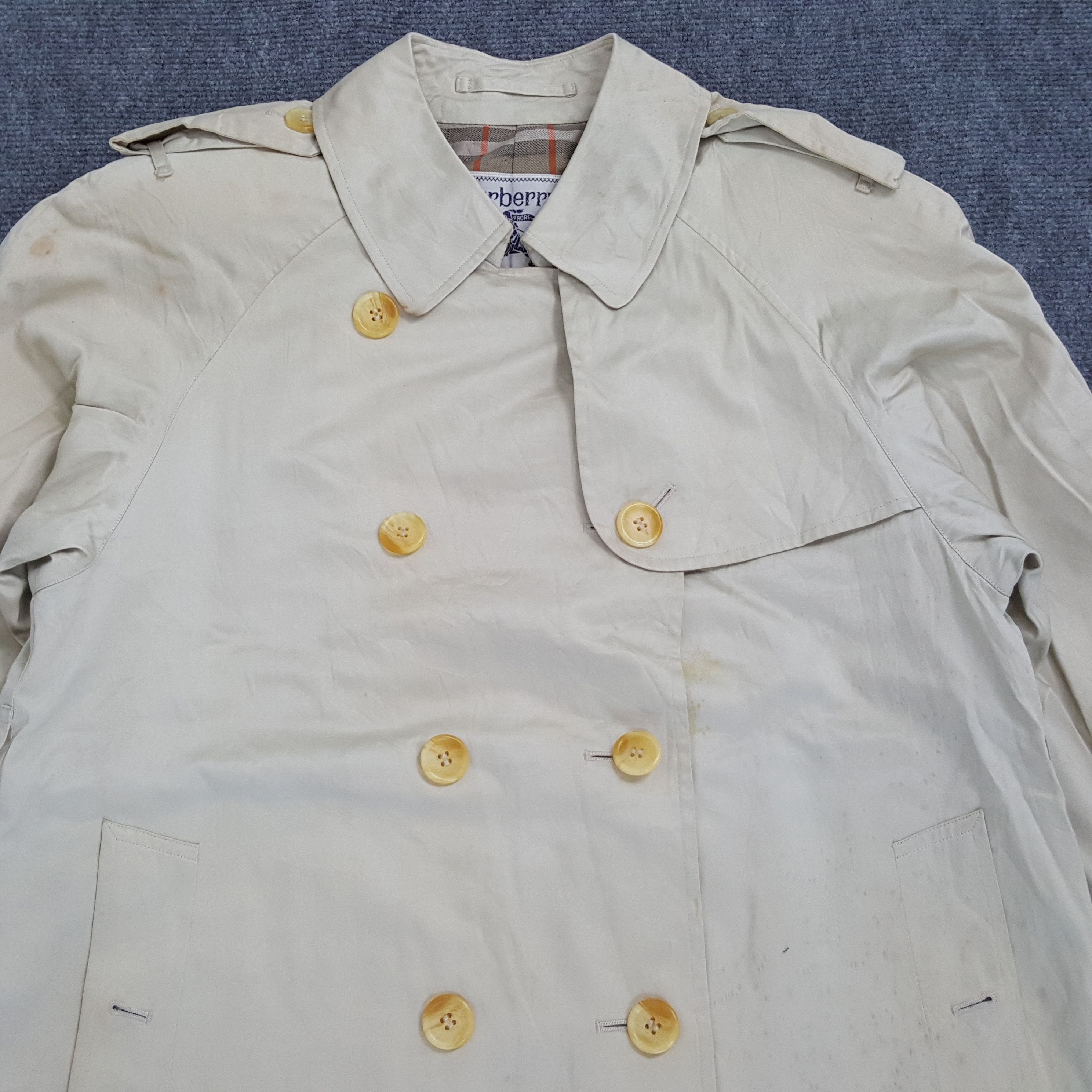 Burberry × Vintage Burberry's Luxury Brand Trench Coat Jacket Size US S / EU 44-46 / 1 - 2 Thumbnail
