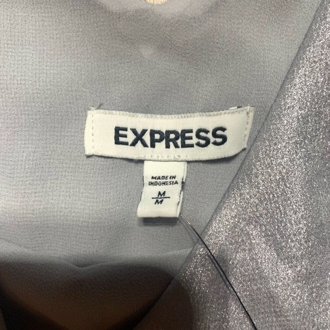 Express Express Tank Top NWT Silver M Womens Blouse Shirt Tank Top Express Silver M Womens Size M / US 6-8 / IT 42-44 - 4 Thumbnail