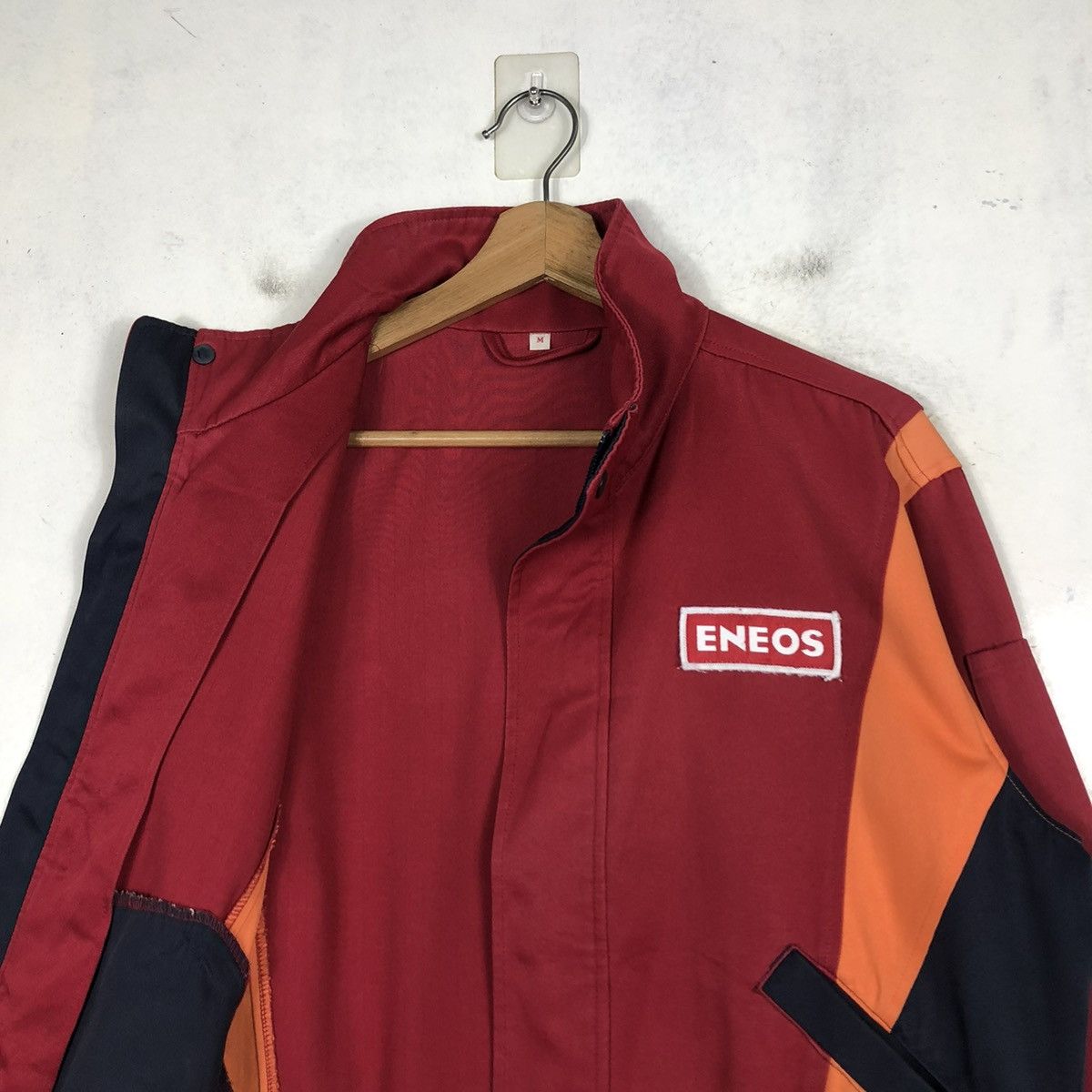 Japanese Brand 📌VINTAGE RACING WORKER JACKET ENEOS BIG LOGO SPELL OUT Size US M / EU 48-50 / 2 - 13 Thumbnail