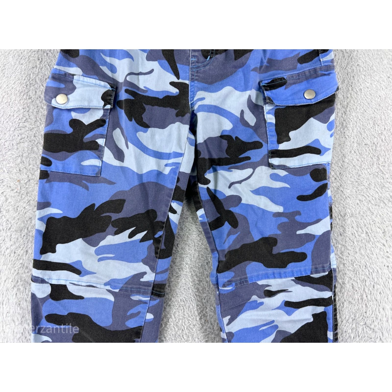 Vintage VIP Jeans Jeans Womens 5 Blue Denim Jogger Camouflage 5-Pocket Design High Rise Cotton Blend Ramie Blend Cargo Size 27" / US 4 / IT 40 - 6 Thumbnail