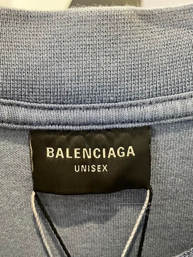 Balenciaga Balenciaga Alphabet print round neck hooded blue short sle Size US XS / EU 42 / 0 - 3 Thumbnail