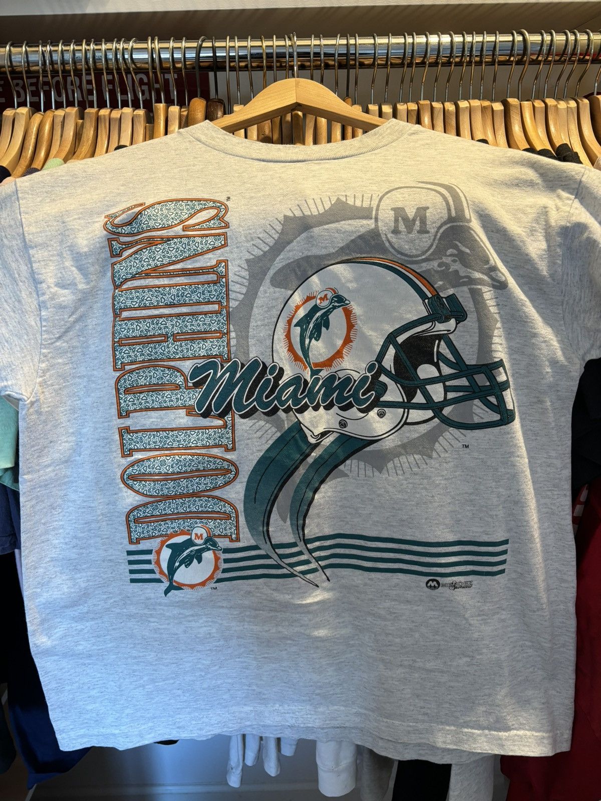 Vintage 90s Miami Dolphins football shirt Size US XL / EU 56 / 4 - 1 Thumbnail