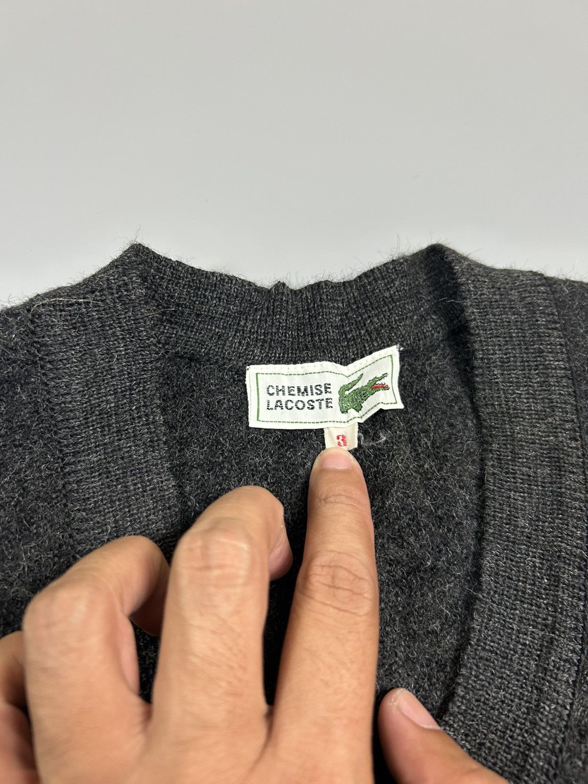 Lacoste Vintage Chemise Lacoste Wool Sweatshirt Size US M / EU 48-50 / 2 - 5 Thumbnail