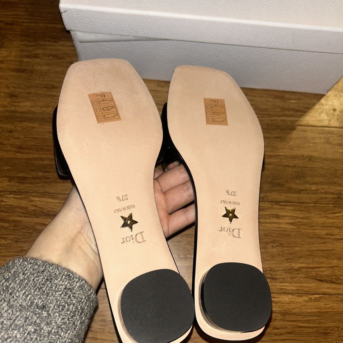 Dior Dior C'EST DIOR SLIDE Black Patent Calfskin size 37.5 Size US 7.5 / IT 37.5 - 5 Thumbnail