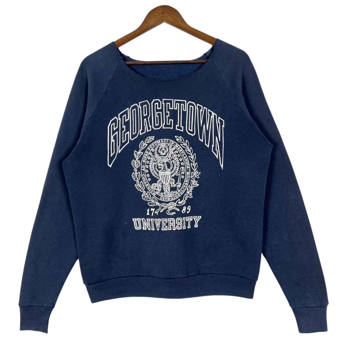 Vintage 80s Vintage Georgetown University Sweatshirt Size US L / EU 52-54 / 3 - 1 Thumbnail
