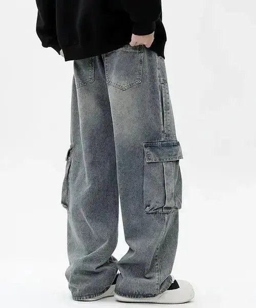 Japanese Brand Y2K Vintage Men Cargo Jeans Size US 26 / EU 42 - 3 Thumbnail