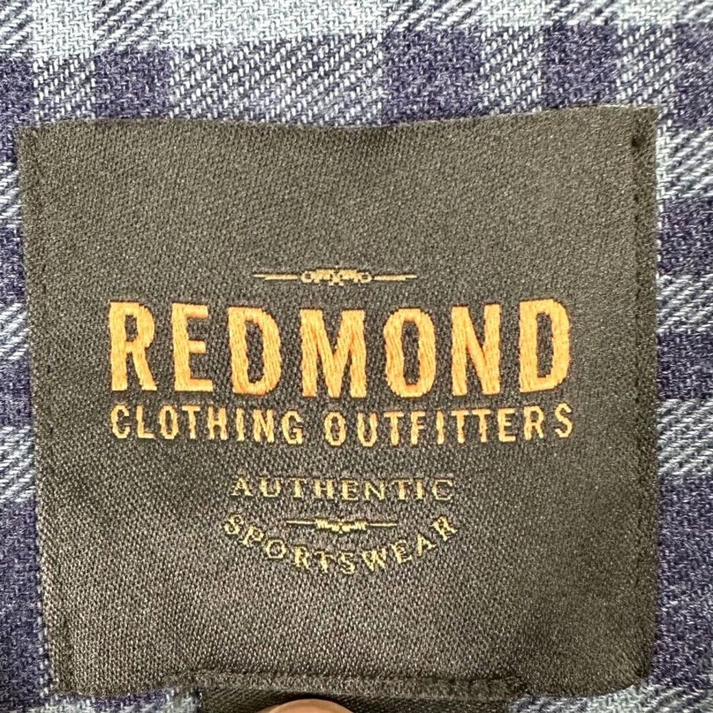 Vintage Redmond Flannel Shirt Mens Large Blue Plaid Button-Up Long Sleeve Casual Pocket Shirt Size US L / EU 52-54 / 3 - 4 Thumbnail