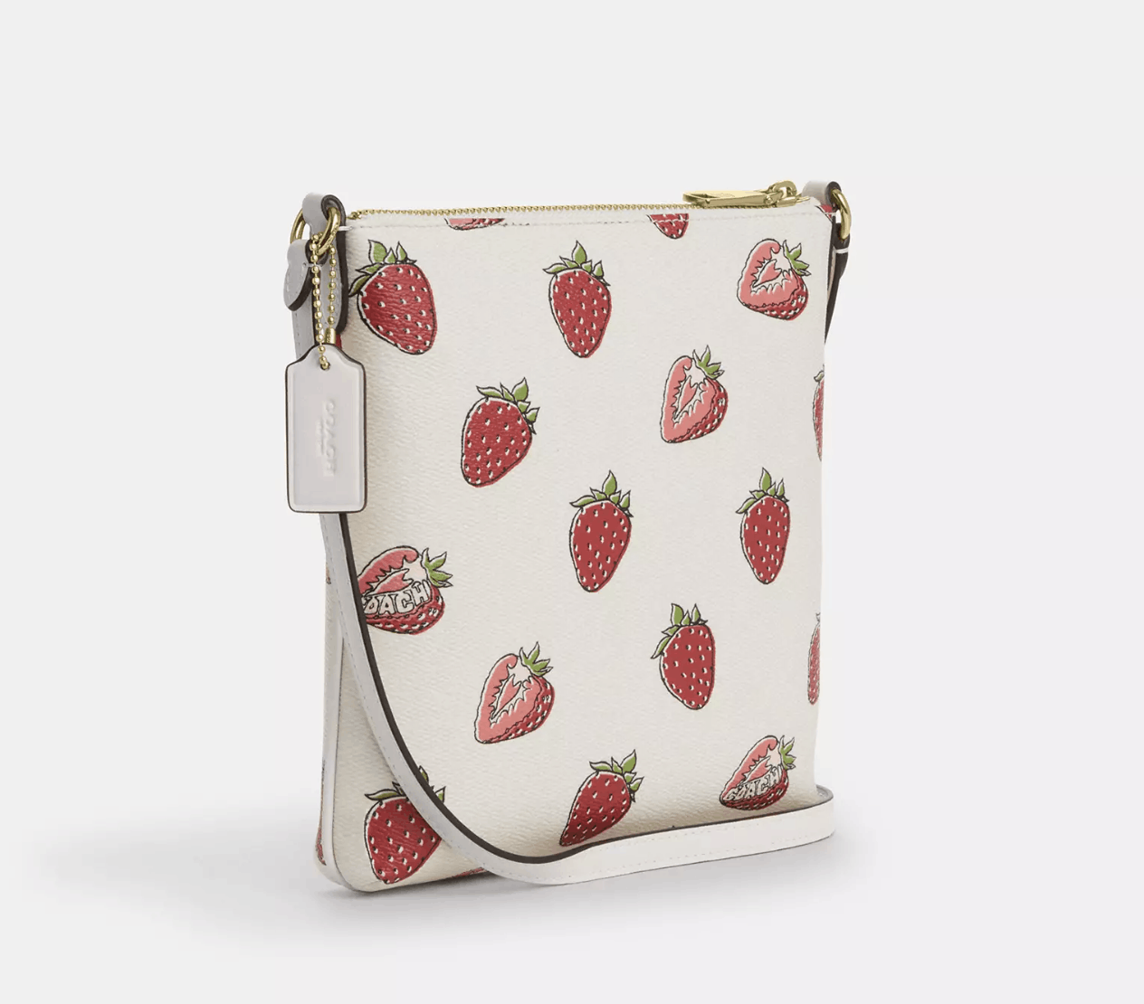 Coach NWT Coach Mini Rowan File Bag With Strawberry Print CAQ09 Size ONE SIZE - 9 Thumbnail