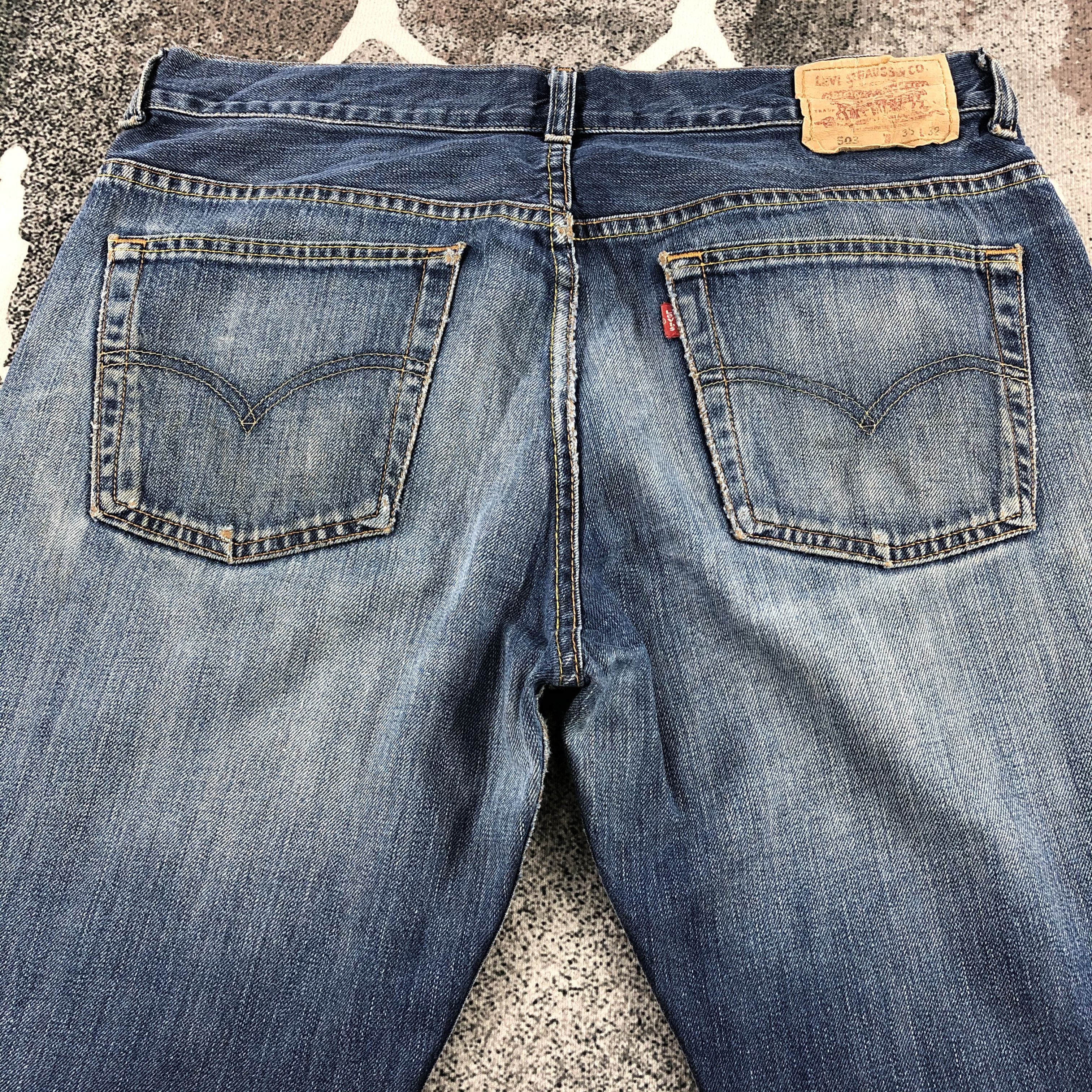 Levi's Vintage Levis 503 Jeans Flare Denim KJ887 Size US 35 - 4 Thumbnail