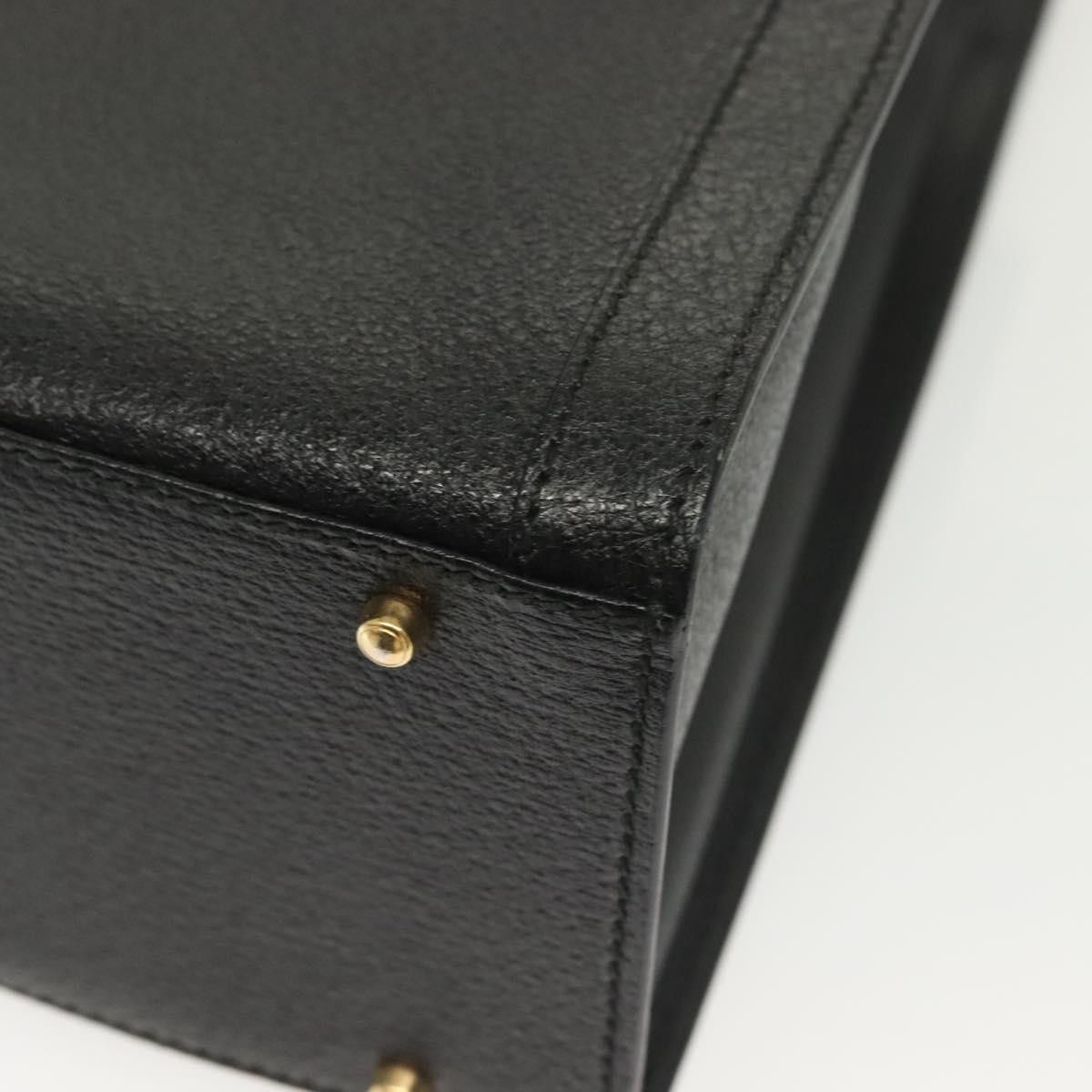 Gucci GUCCI Bamboo Hand Bag Leather Black Gold 002 2122 002 2122 Size ONE SIZE - 14 Thumbnail