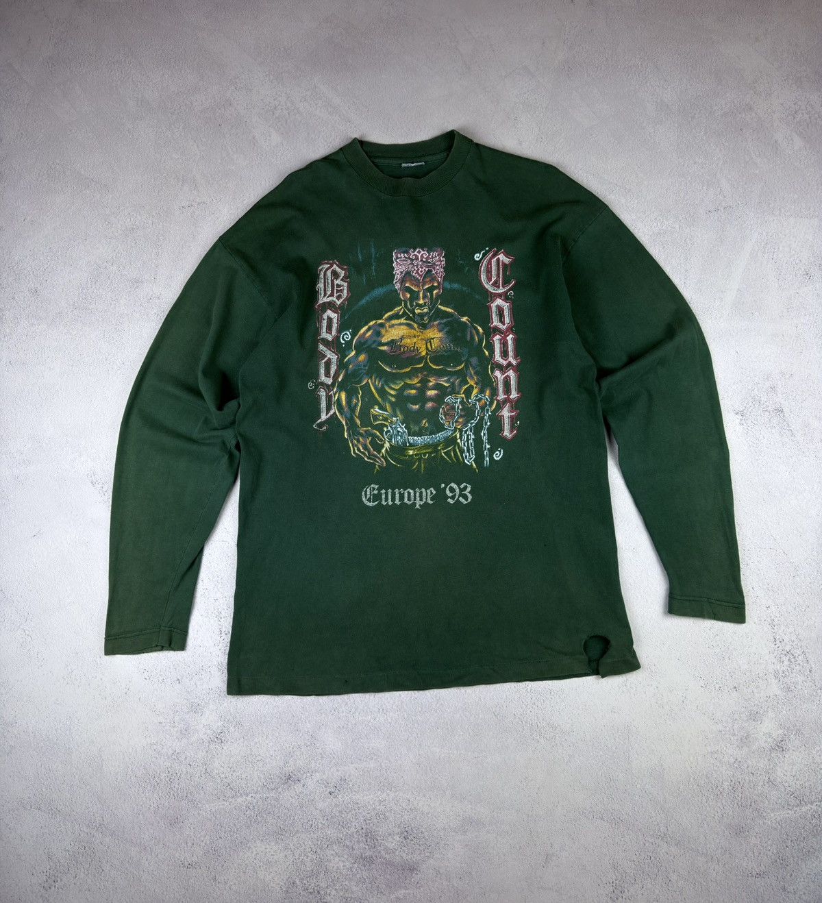 Vintage Vintage 1993 Body Count Cop Killer Tour Long Sleeve t-shirt Size US XL / EU 56 / 4 - 1 Thumbnail