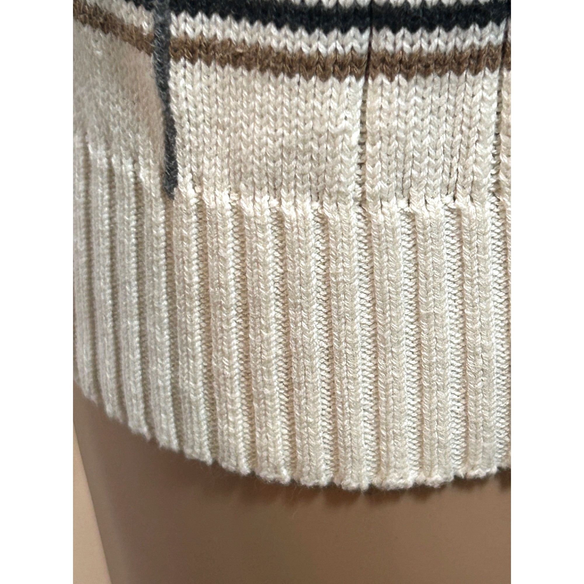 Oscar De La Renta Oscar De La Renta Men’s Sweater Pullover Vtg M Cream Geometr Size US M / EU 48-50 / 2 - 13 Thumbnail