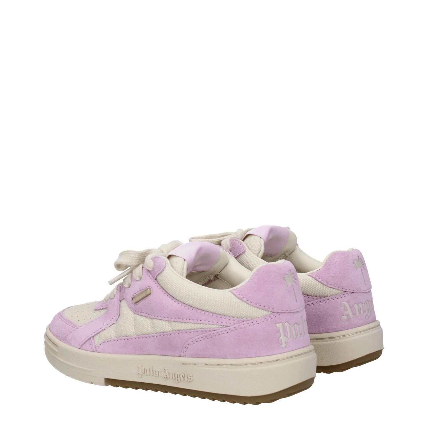 Palm Angels ob1o1e1124 Fabric Sneakers in Beige Pink Size US 5 / IT 35 - 4 Thumbnail
