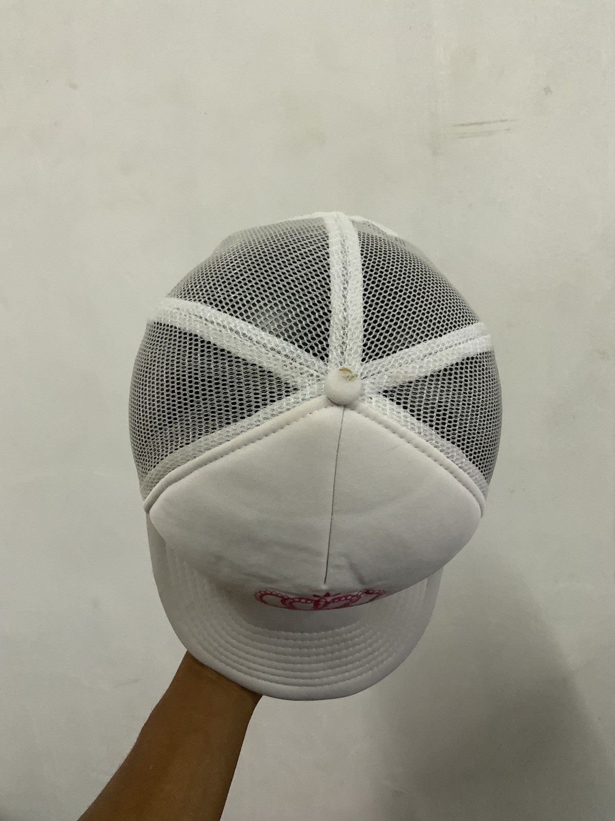 Japanese Brand Respect White Trucker Hat Size ONE SIZE - 6 Thumbnail