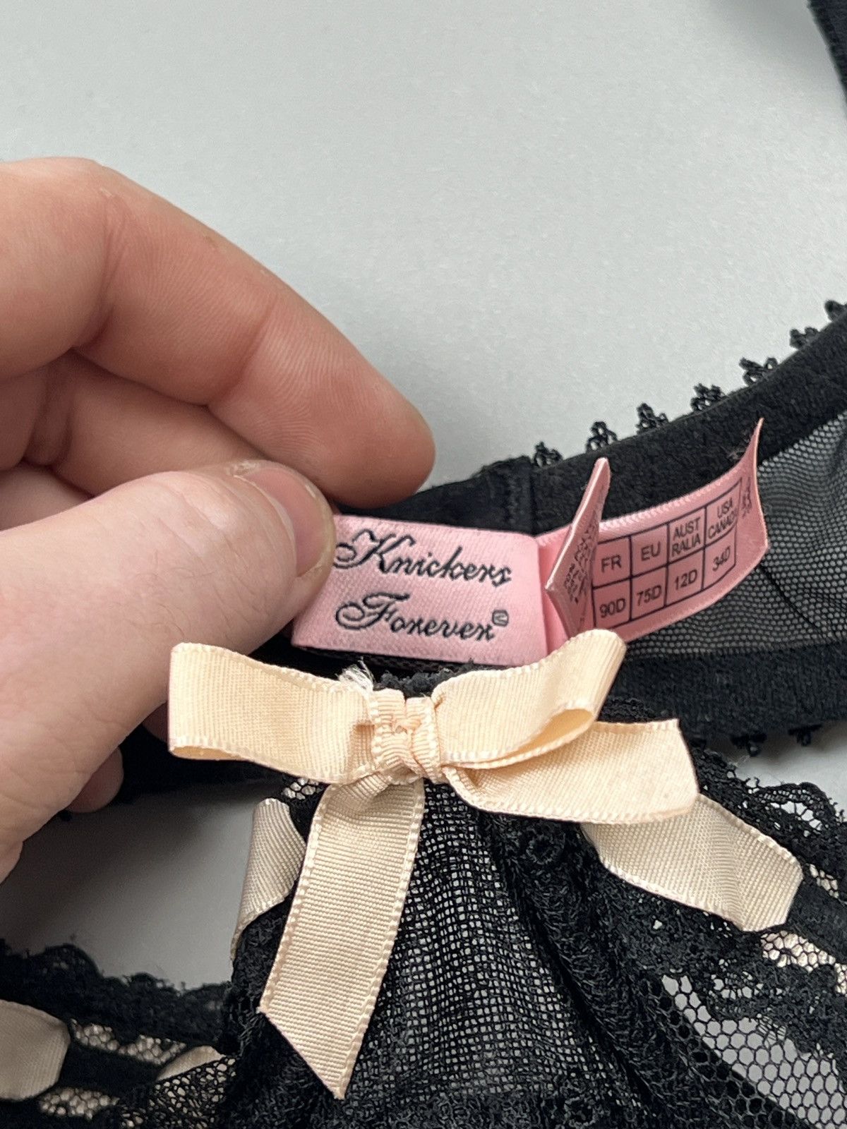Designer Agent Provocateur Threadwork Bra And Suspender (Y0599) Size L / US 10 / IT 46 - 6 Thumbnail