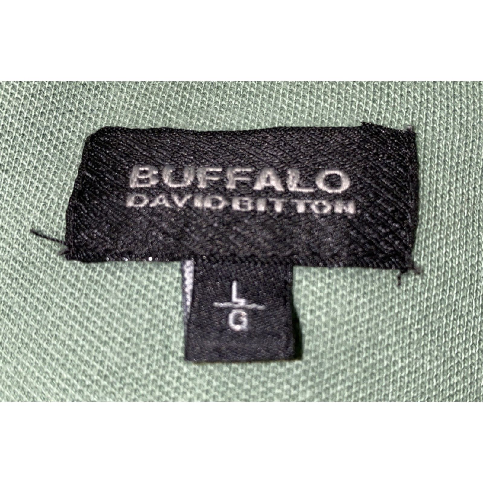 Buffalo David Bitton Buffalo David Bitton Mens Light Green Short Sleeve Golf Polo Shirt L Size US L / EU 52-54 / 3 - 6 Thumbnail
