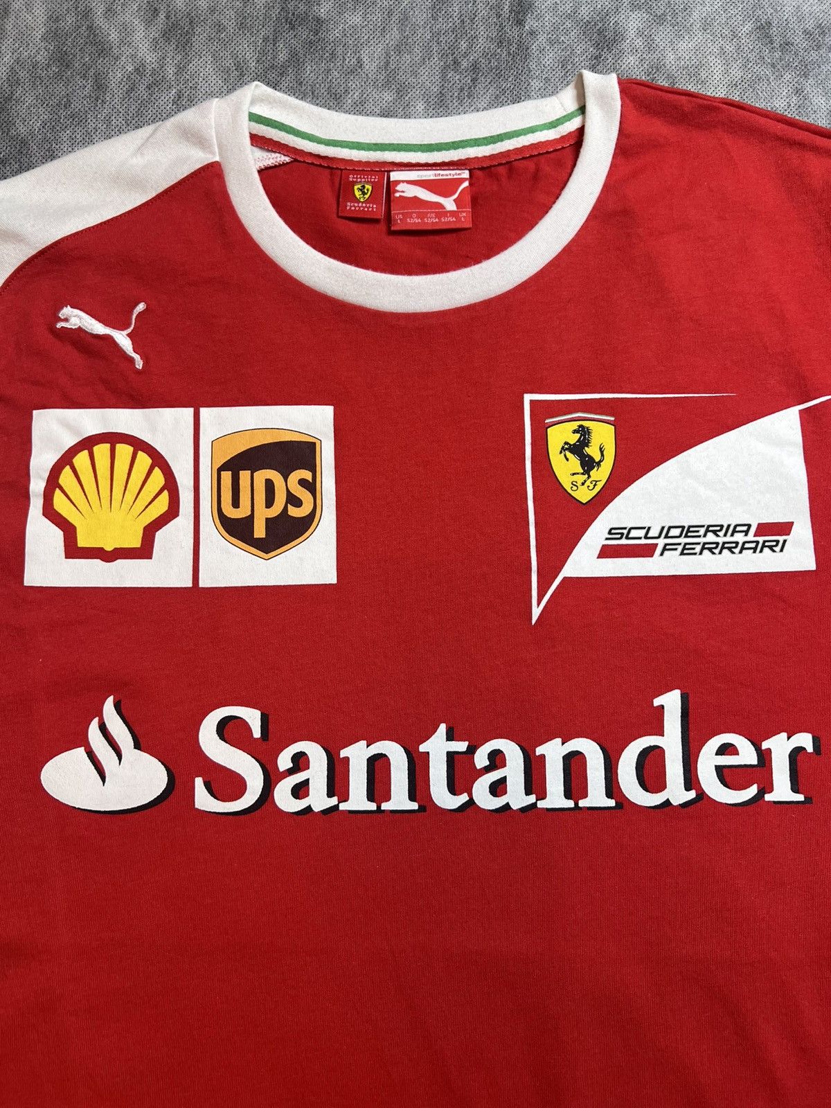 Puma Ferrari Scuderia F1 Team T-Shirt Puma Santander Size US L / EU 52-54 / 3 - 3 Thumbnail