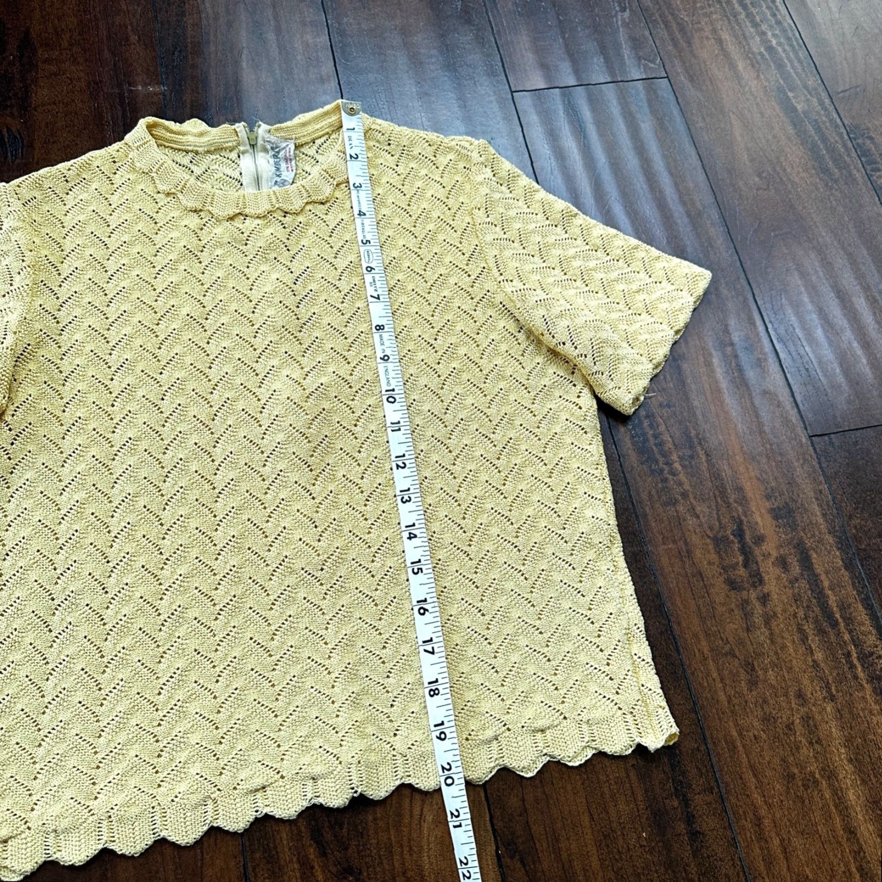 Vintage VINTAGE Kimberli Rockabilly Dress Shirt Skirt 60s 70s Womens S Casual Yellow USA Size S / US 4 / IT 40 - 6 Thumbnail