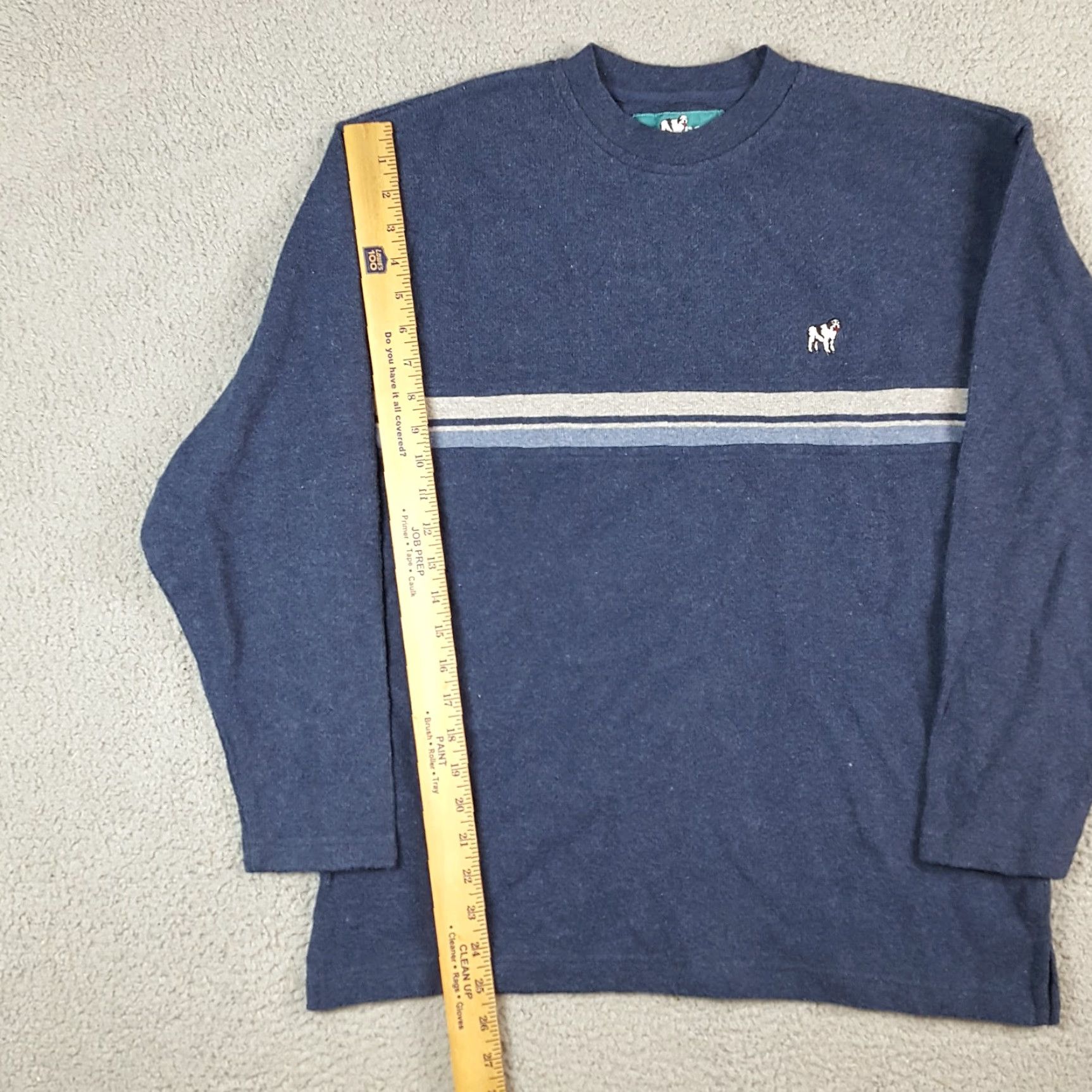 Big Dogs VINTAGE Big Dogs Striped Knit Sweater Size S 2000s Y2K Skater Grunge Pullover Knit Shirt Mens Blue 90s Fall Winter Vintage Size US S / EU 44-46 / 1 - 8 Thumbnail