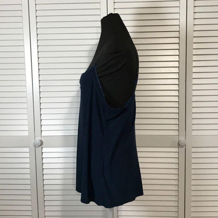 George George Sleepwear Dark Navy Blue A-line Mini Nightgown L Size ONE SIZE - 5 Thumbnail