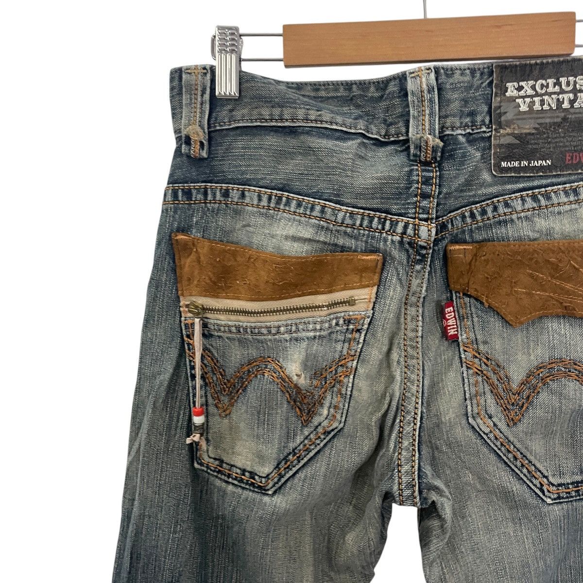 Edwin Vintage Edwin Japan Distressed Cowboy Denim Size US 30 / EU 46 - 10 Thumbnail