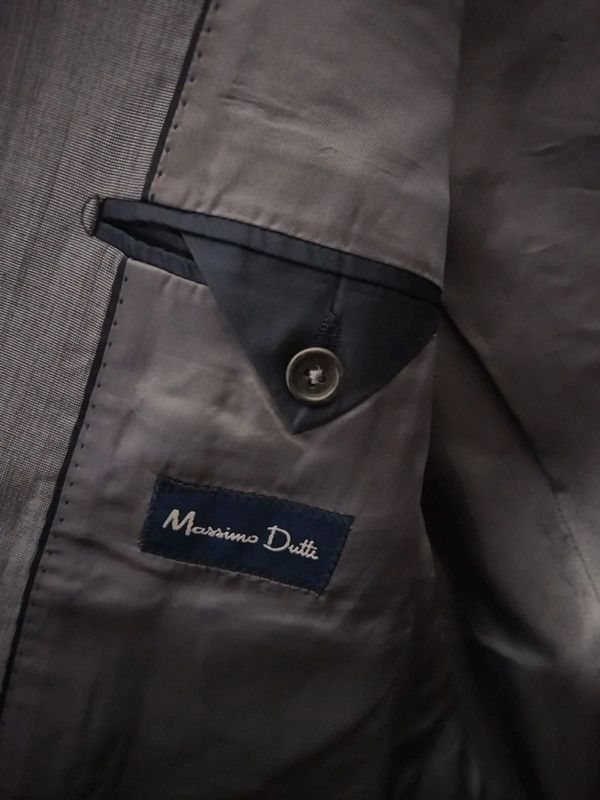 Massimo Dutti Massimo Dutti grey jacket silk wool Size US XL / EU 56 / 4 - 2 Thumbnail