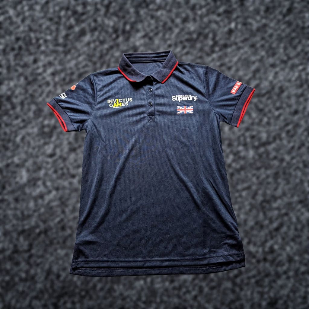 Superdry Invictus Games Great Britain Superdry Womens Polo Shirt M NWT Blue Size M Polo Shirt Womens NWT Size M / US 6-8 / IT 42-44 - 1 Thumbnail