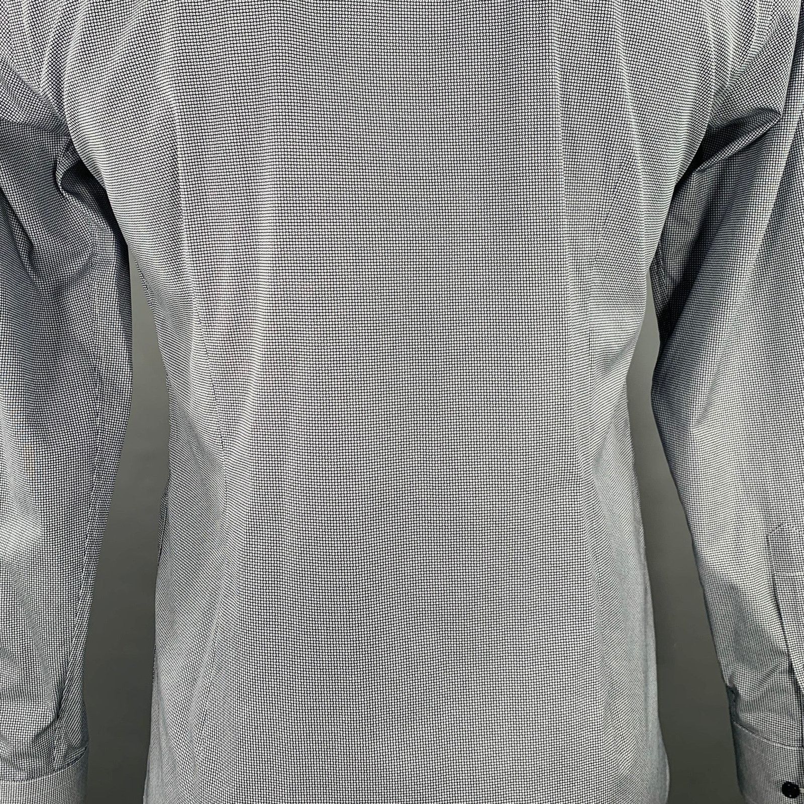 Eton ETON Size L Grey White Dots Cotton Long Sleeve Shirt Size US L / EU 52-54 / 3 - 5 Thumbnail