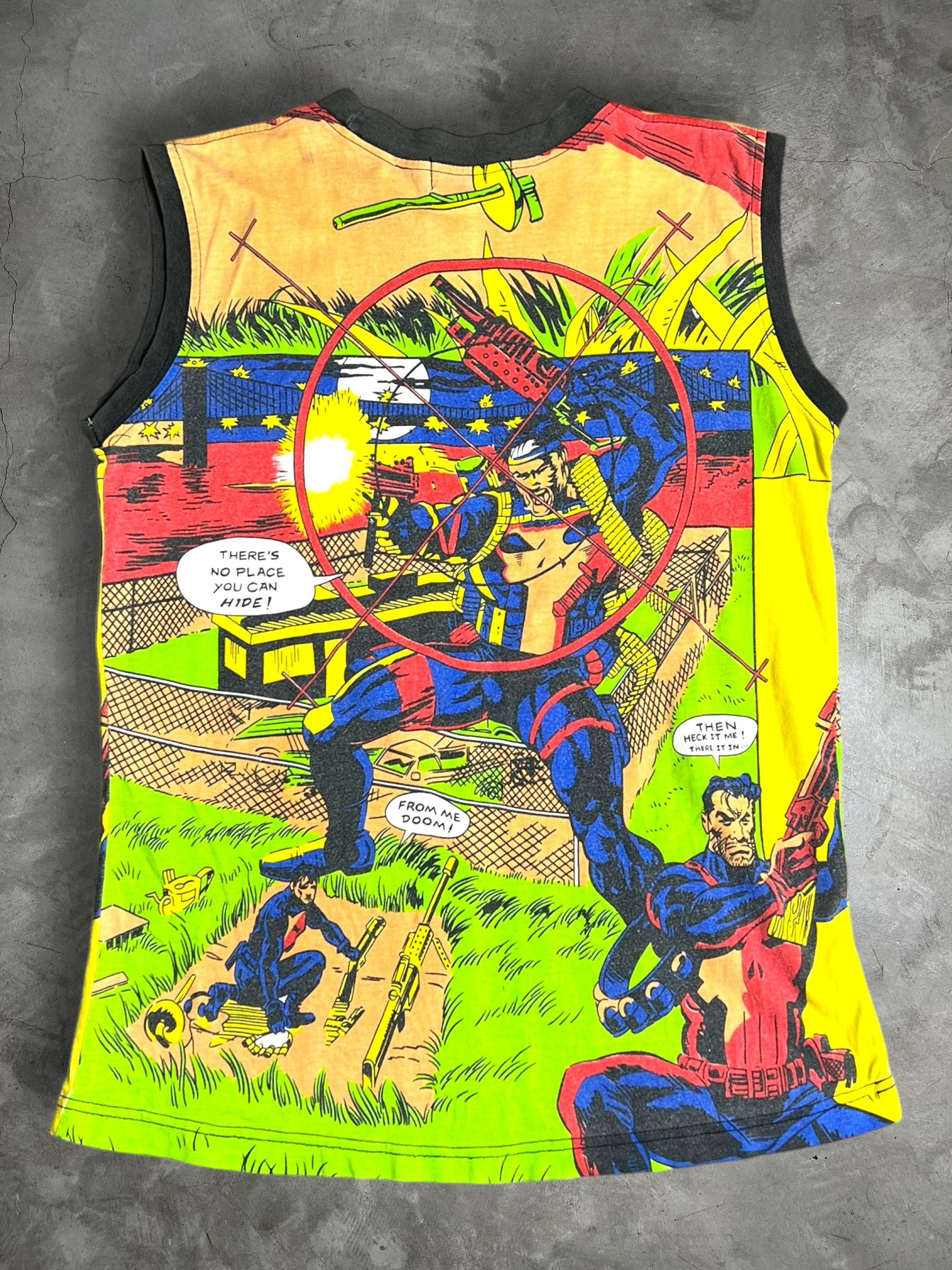 Marvel Comics × Vintage Vintage The Punisher Marvel Full Print Sleeveless GTME447 Size US M / EU 48-50 / 2 - 4 Thumbnail