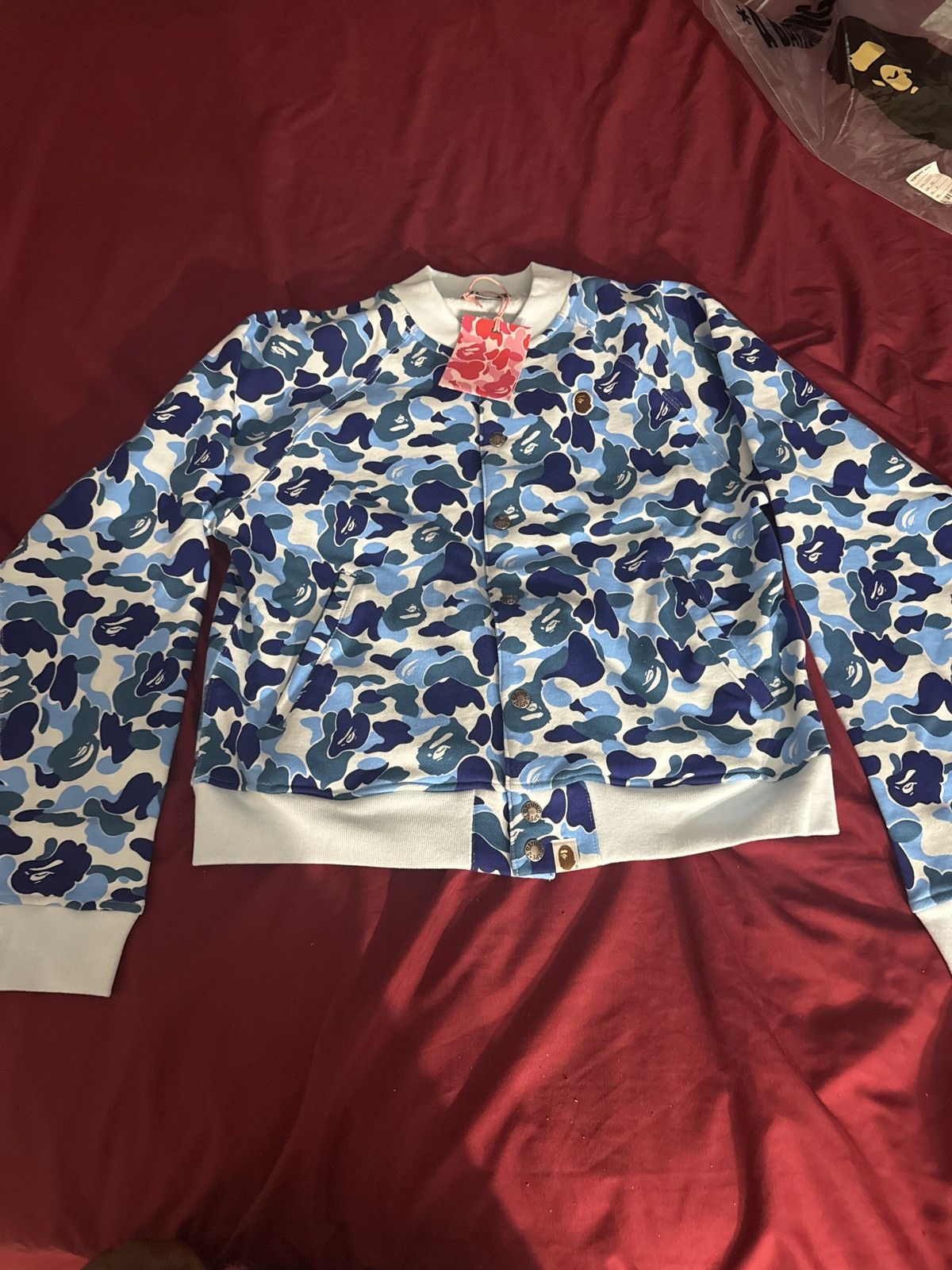 Bape ABC CAMO SWEAT VARSITY JACKET LADIES Size M / US 6-8 / IT 42-44 - 3 Thumbnail