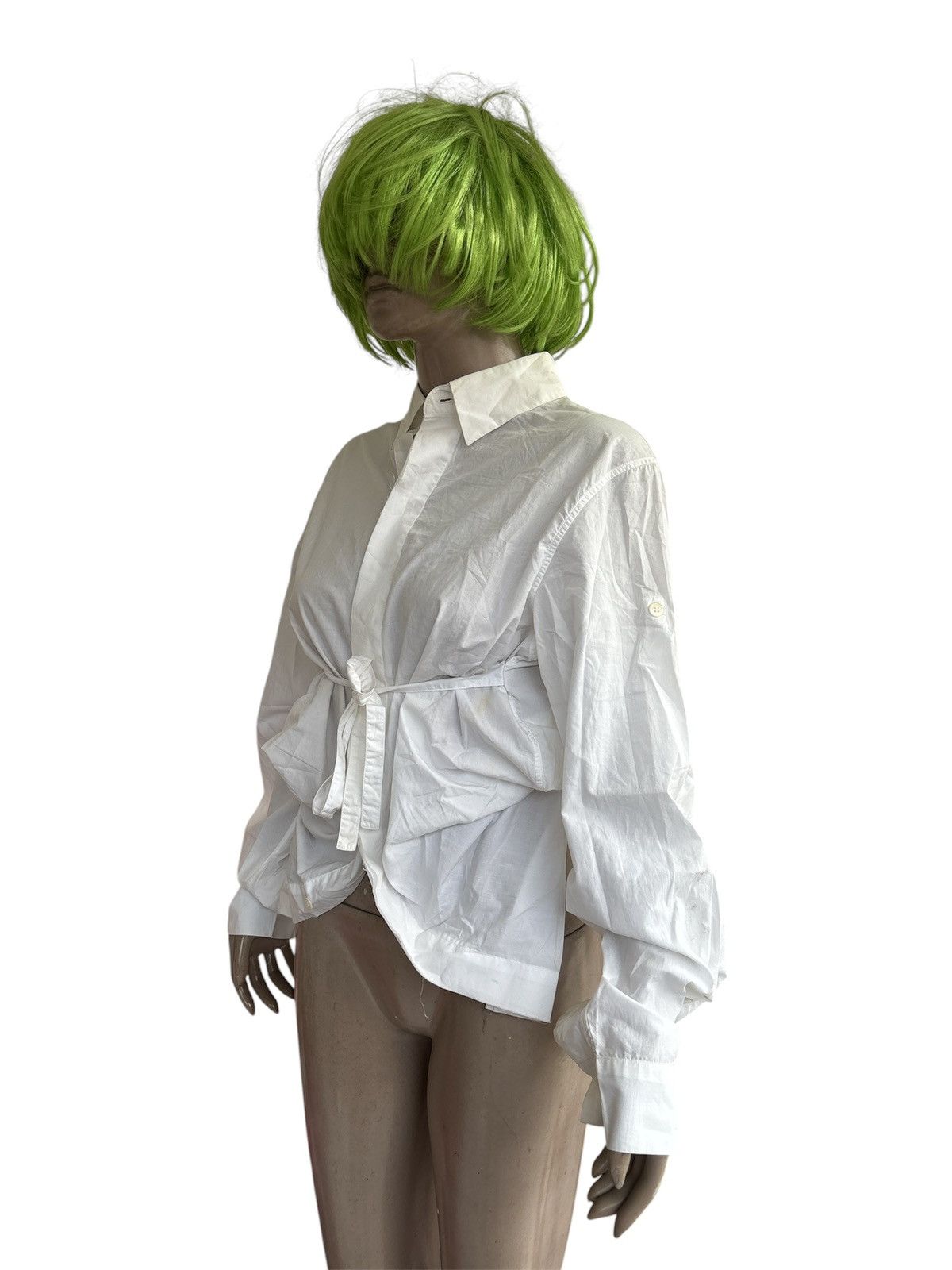 Ann Demeulemeester Draped Tied Shirt Size M / US 6-8 / IT 42-44 - 3 Thumbnail