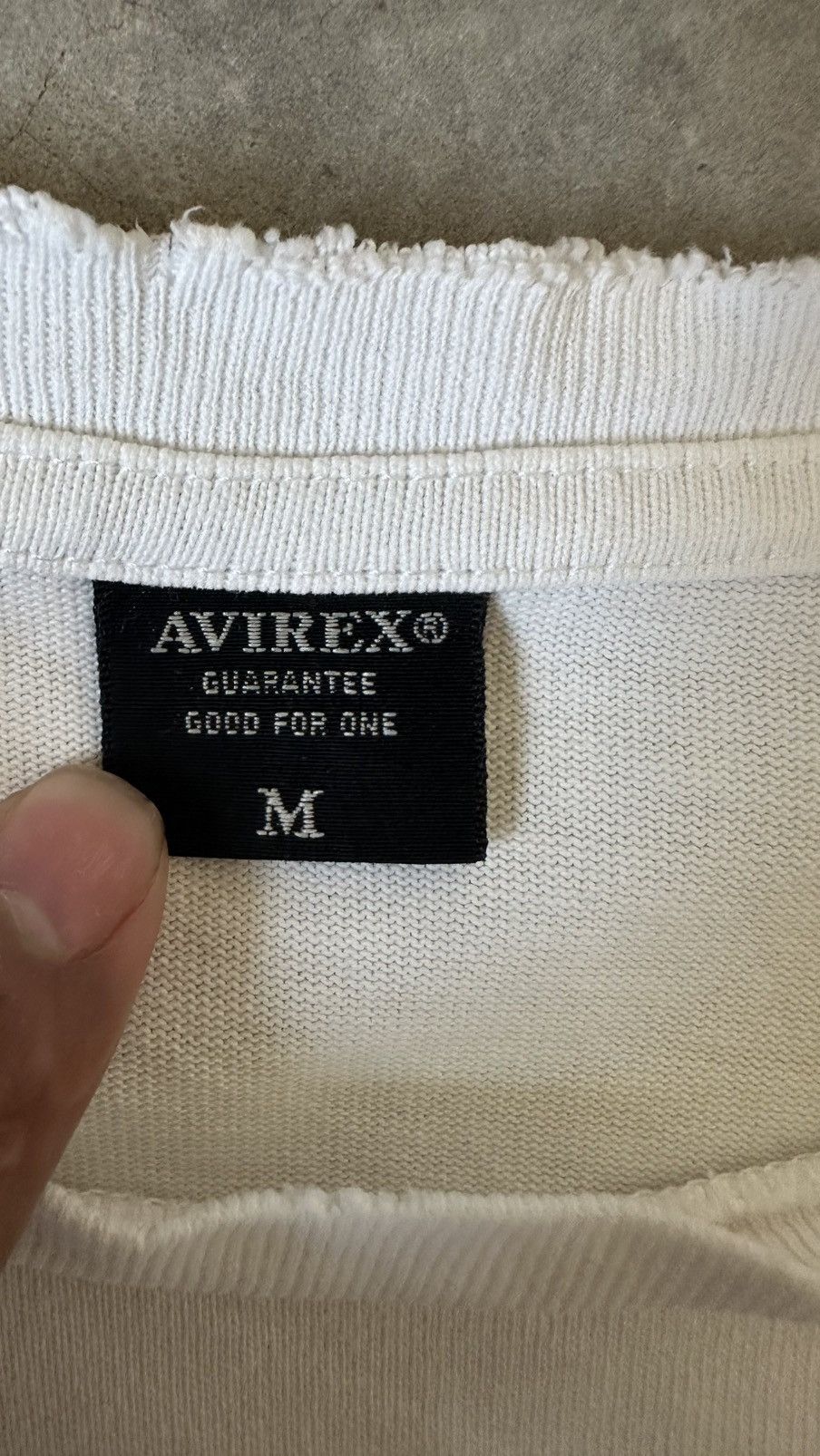 Avirex VINTAGE AVIREX DISTRESSED LING SLEEVE TEE Size US M / EU 48-50 / 2 - 7 Thumbnail