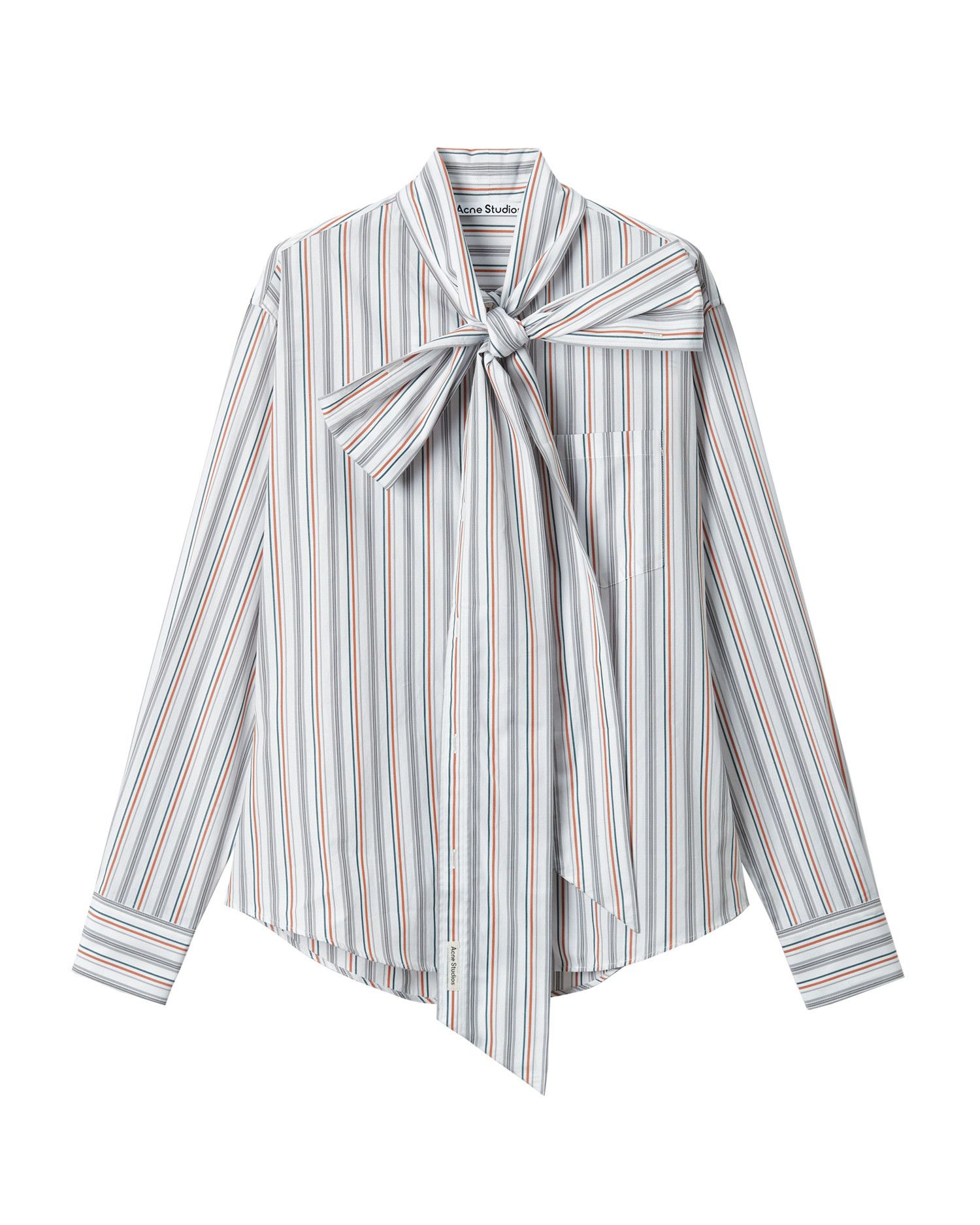 Acne Studios Acne Studios Stripe Ornament Bow Shirt Size S / US 4 / IT 40 - 1 Thumbnail
