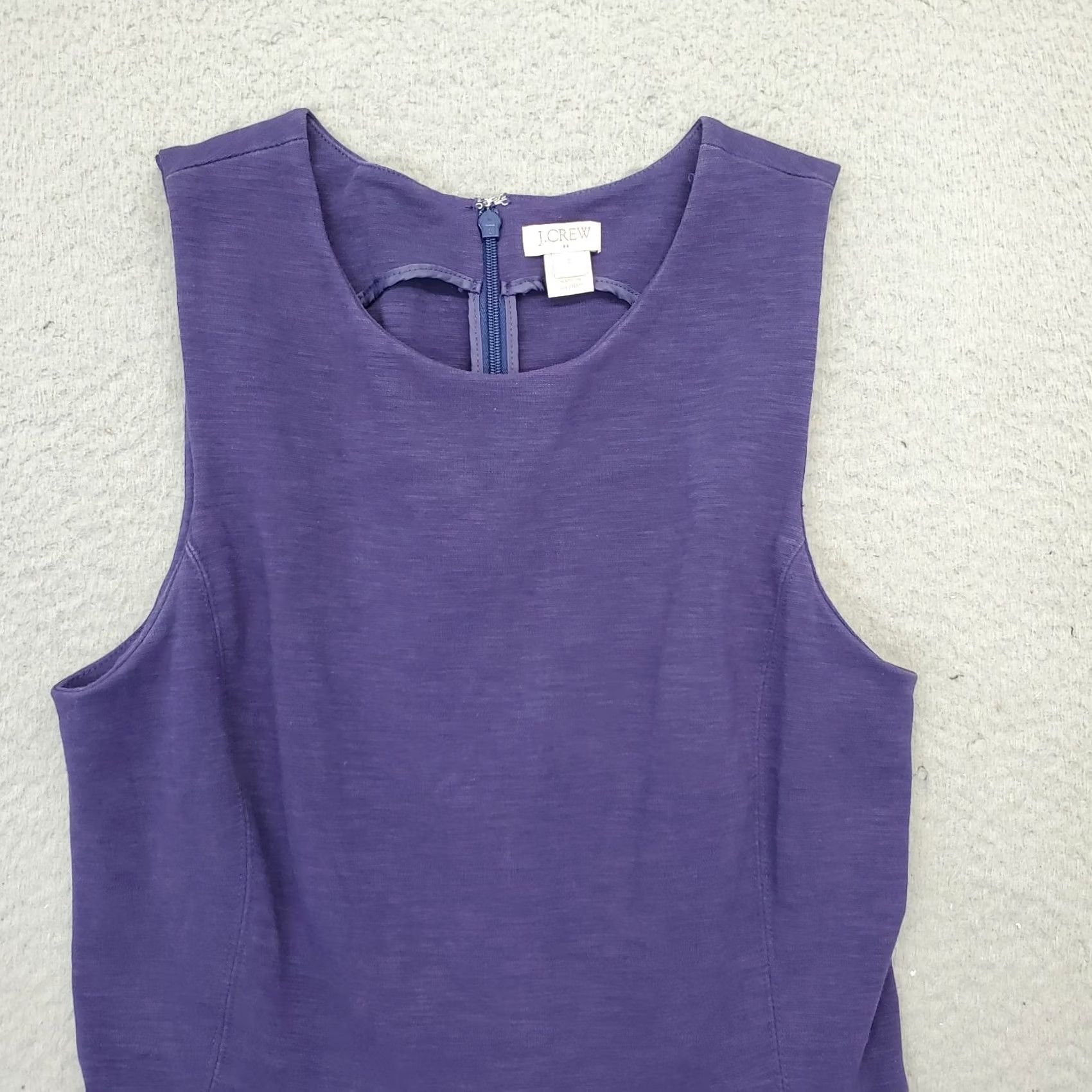 J.Crew J.CREW Fit & Flare Dress Womens Size S Purple Sleeveless Back Zip Size S / US 4 / IT 40 - 3 Thumbnail