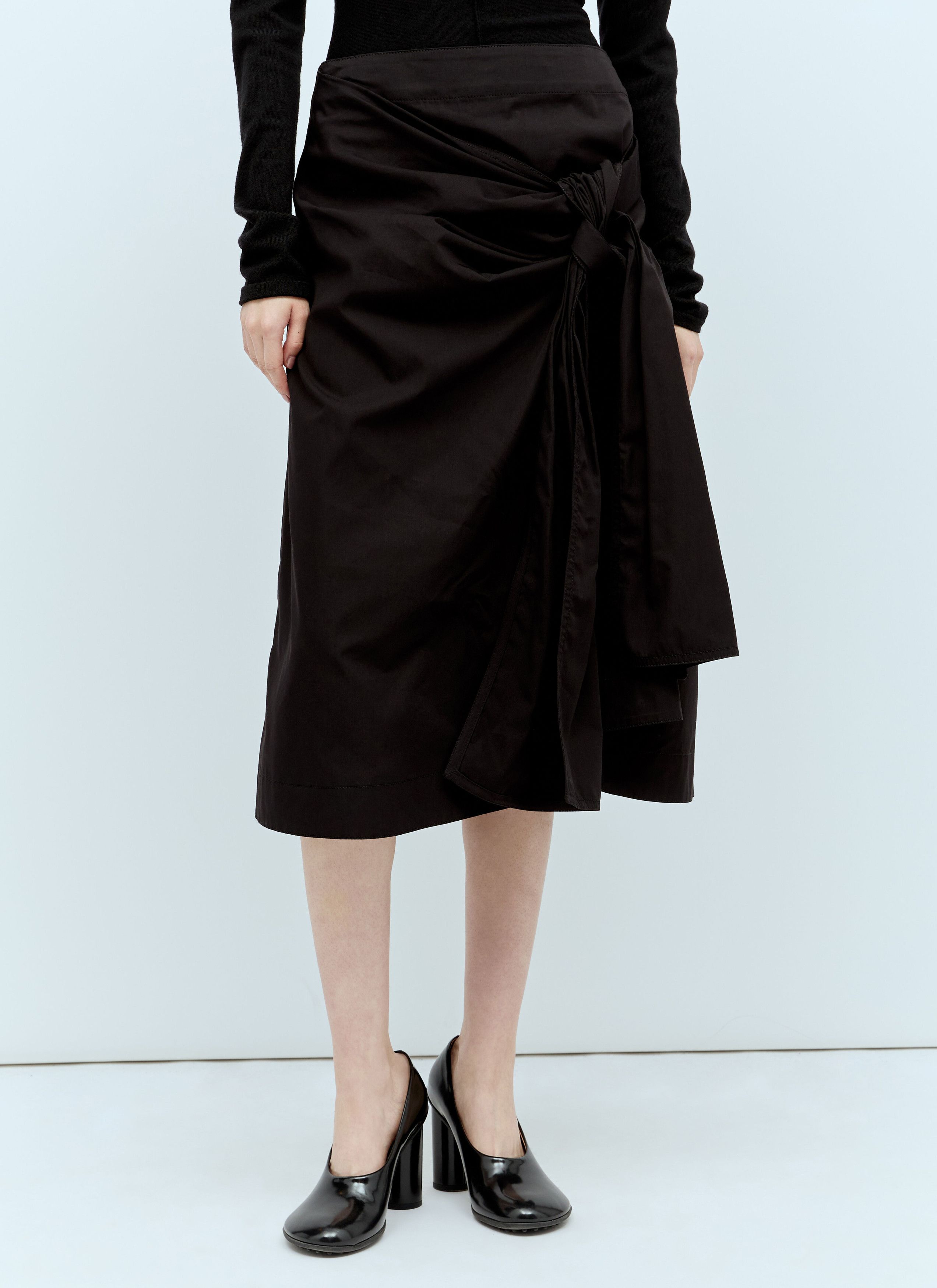Knotted Midi Skirt