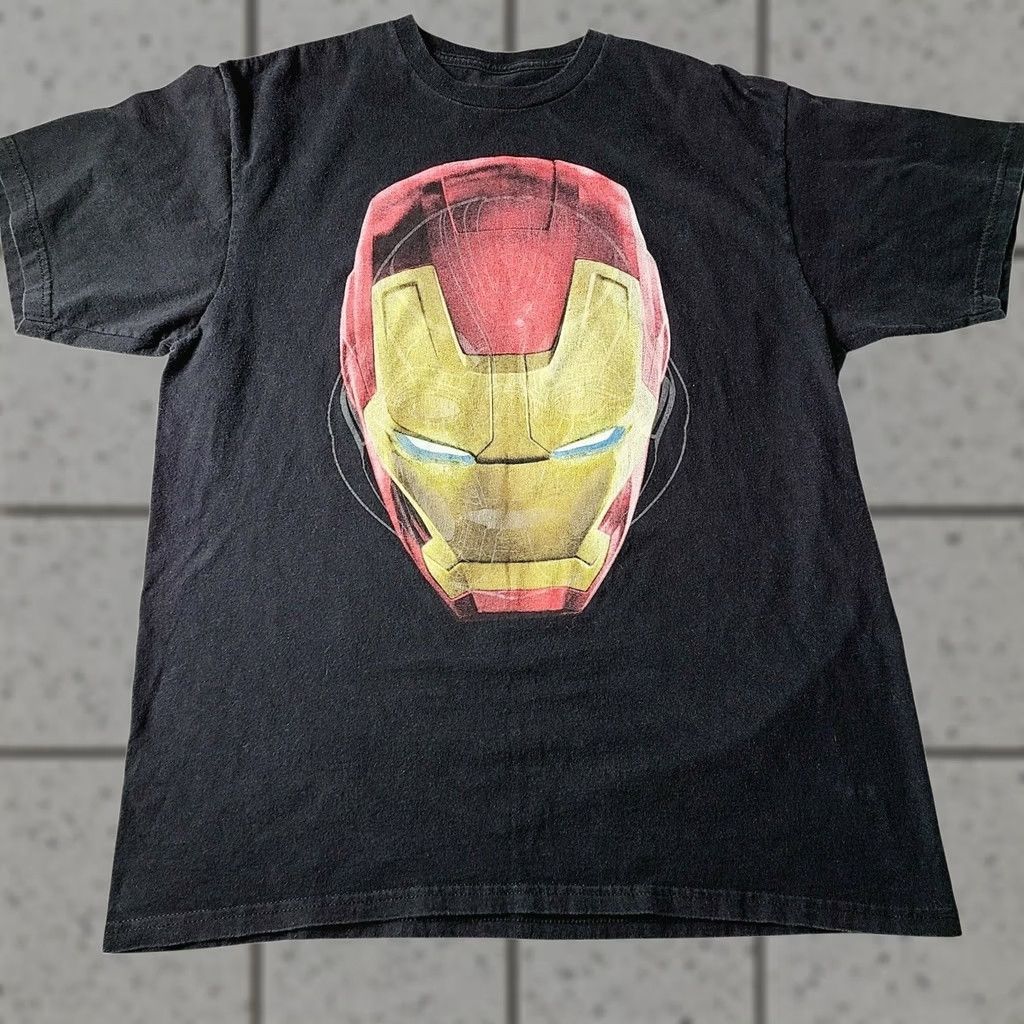Vintage We Love Fine T-Shirt Men's XL Iron Man Avengers Big Face Size US XL / EU 56 / 4 - 1 Thumbnail
