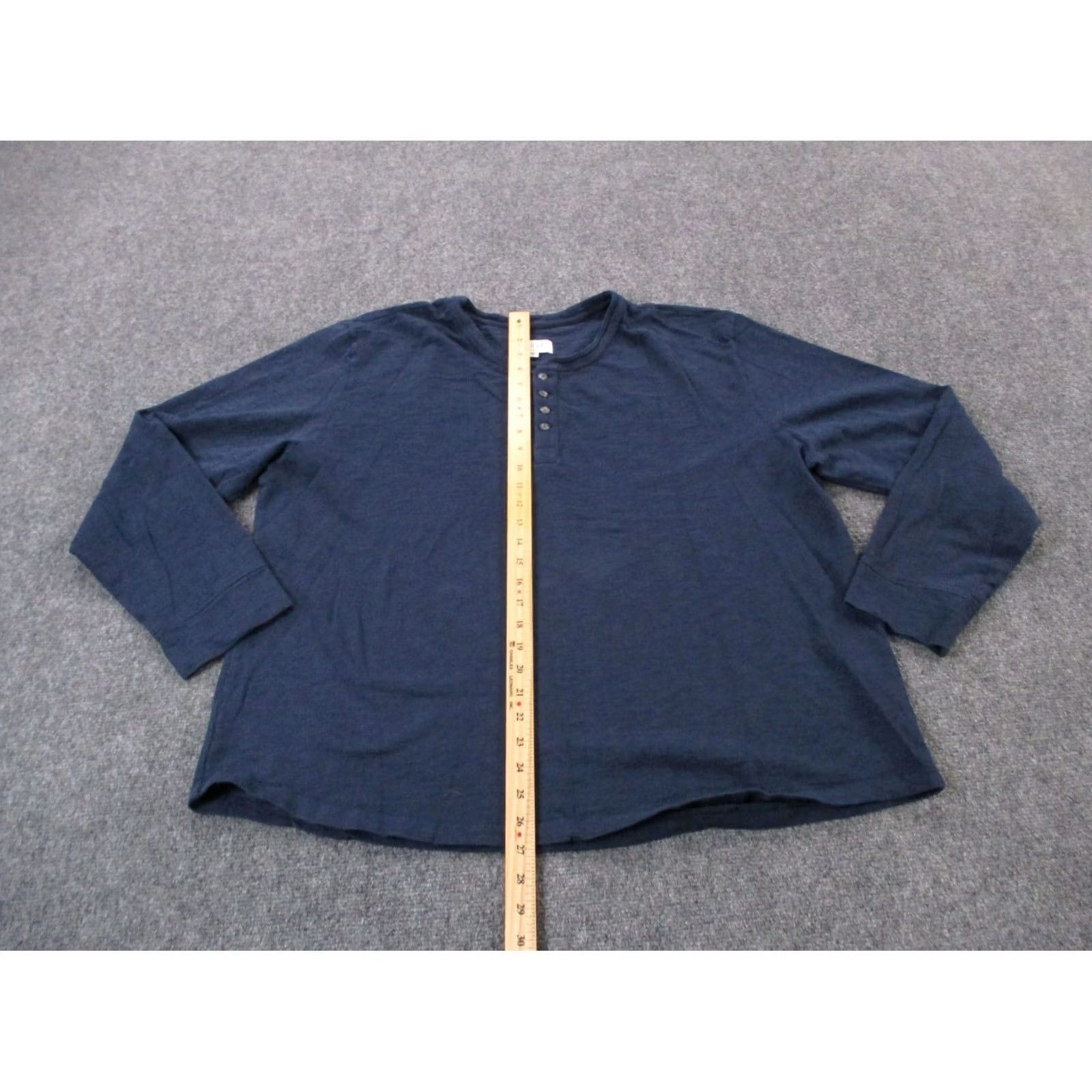 Tecovas Tecovas Shirt Mens 2XL Blue Lightweight Henley Casual Classic Outdoor Size US XXL / EU 58 / 5 - 3 Thumbnail