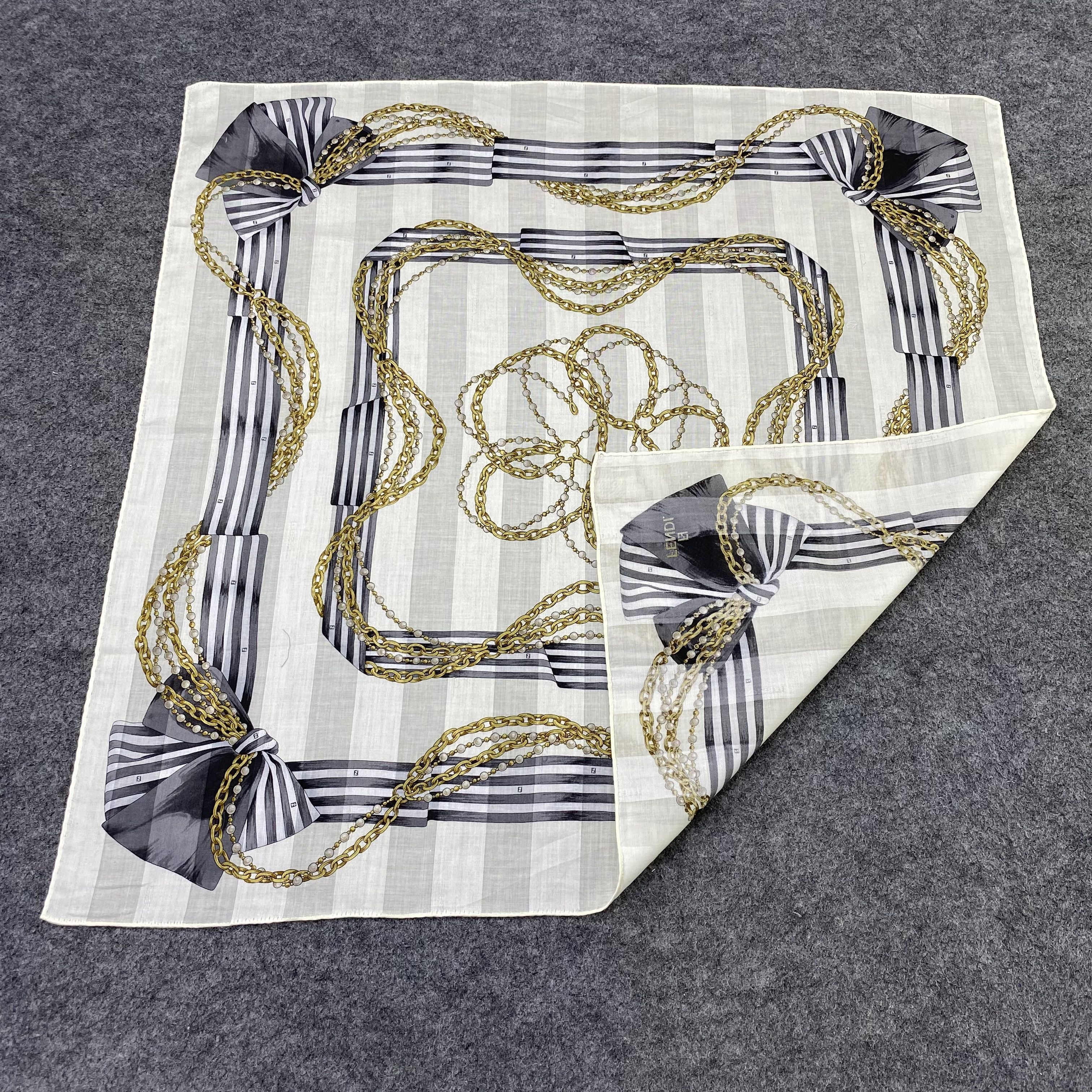 Fendi Fendi Handkerchief Neckerchief Bandana-B1777 Size ONE SIZE - 5 Thumbnail