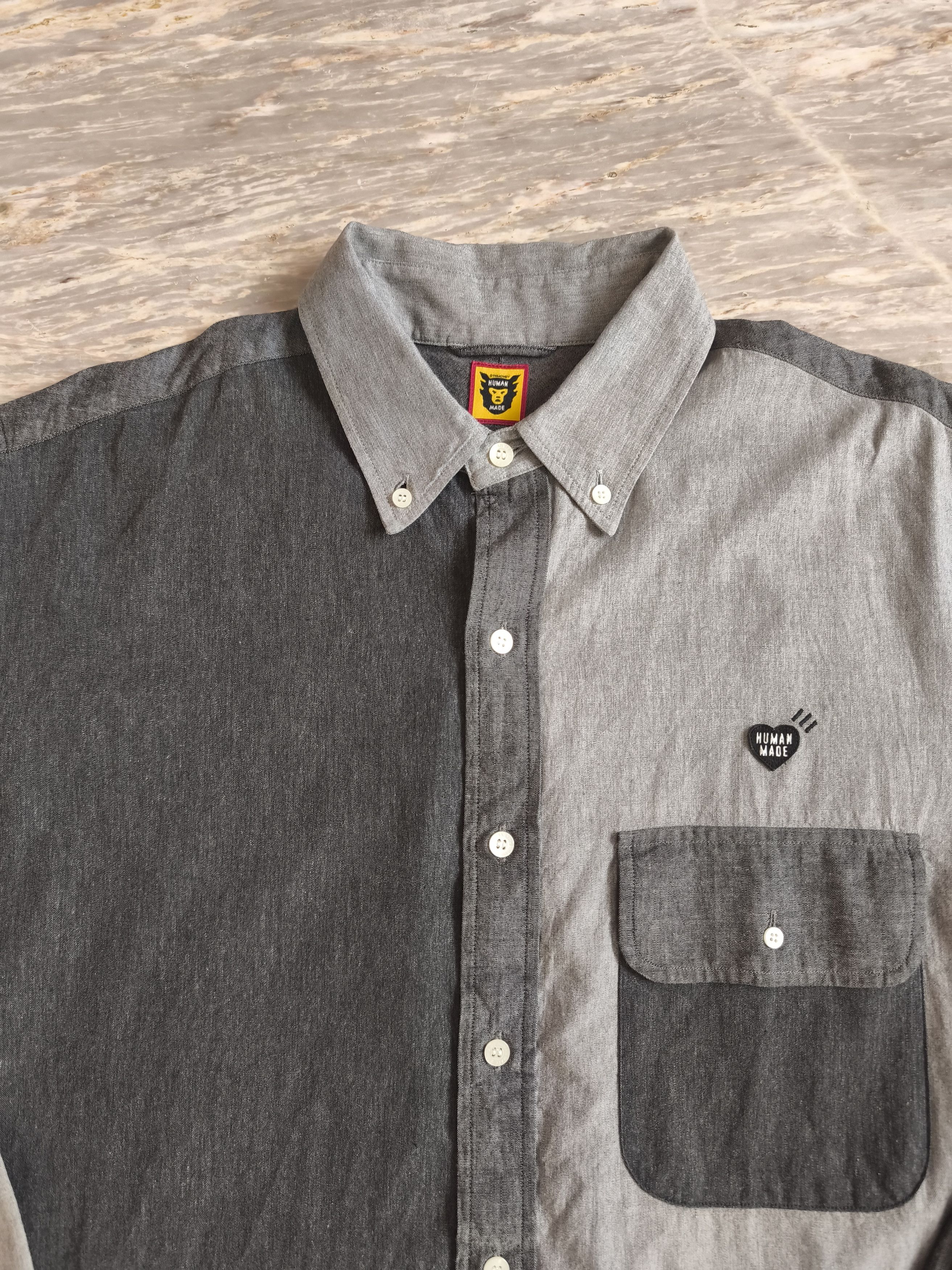 Human Made Human Made Crazy Chambray Shirt Size US XL / EU 56 / 4 - 4 Thumbnail