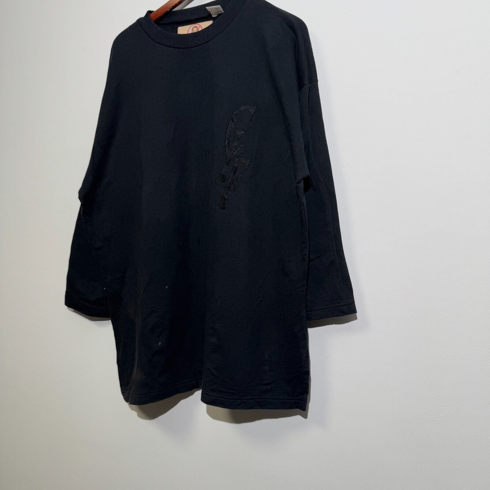 Vintage Vintage Unisex Black Cotton Crewneck Size XXL Washed 90s Size US M / EU 48-50 / 2 - 3 Thumbnail