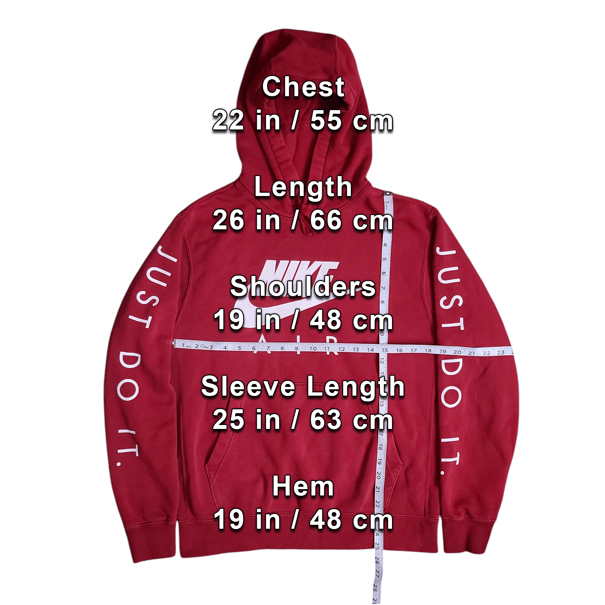 Nike Nike Air Just Do It Hoodie Size US M / EU 48-50 / 2 - 2 Thumbnail