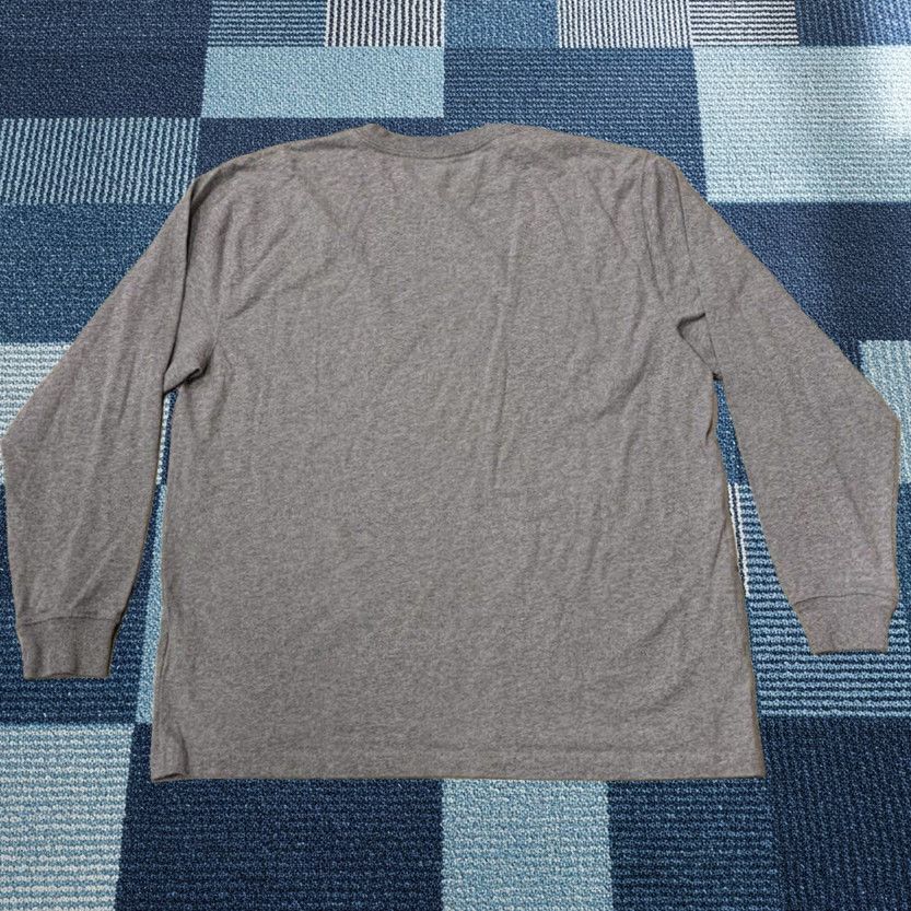 Carhartt Carhartt Mens Large Gray Heathered Long Sleeve Crew Neck T-Shirt Shirt Adults Mens Gray Heathered Long Sleeve Crew Neck T-Shirt Size US L / EU 52-54 / 3 - 1 Thumbnail