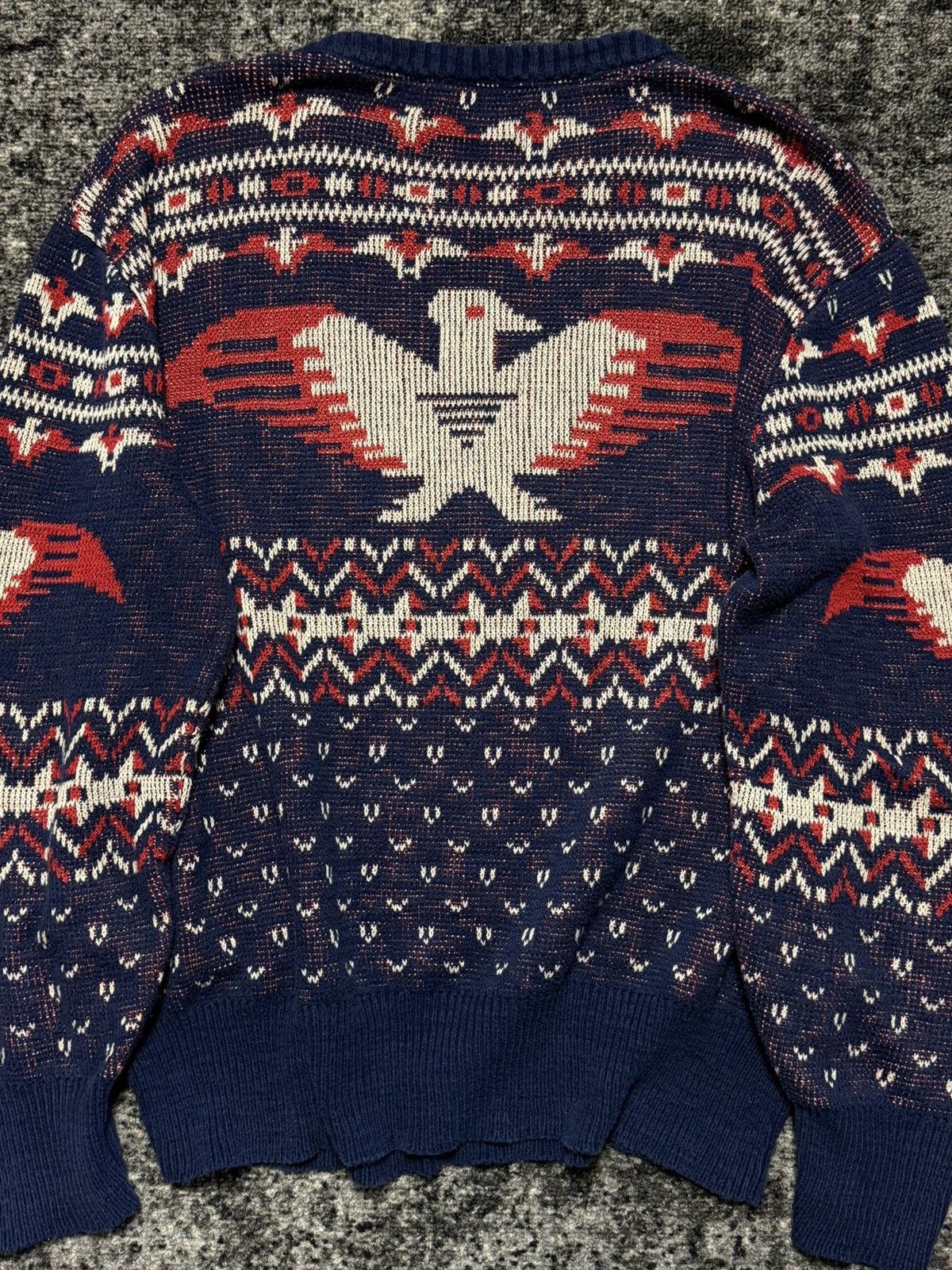 Polo Ralph Lauren vintage Polo Ralph Lauren Aztec Eagle linen sweater 2000s Size US L / EU 52-54 / 3 - 10 Thumbnail