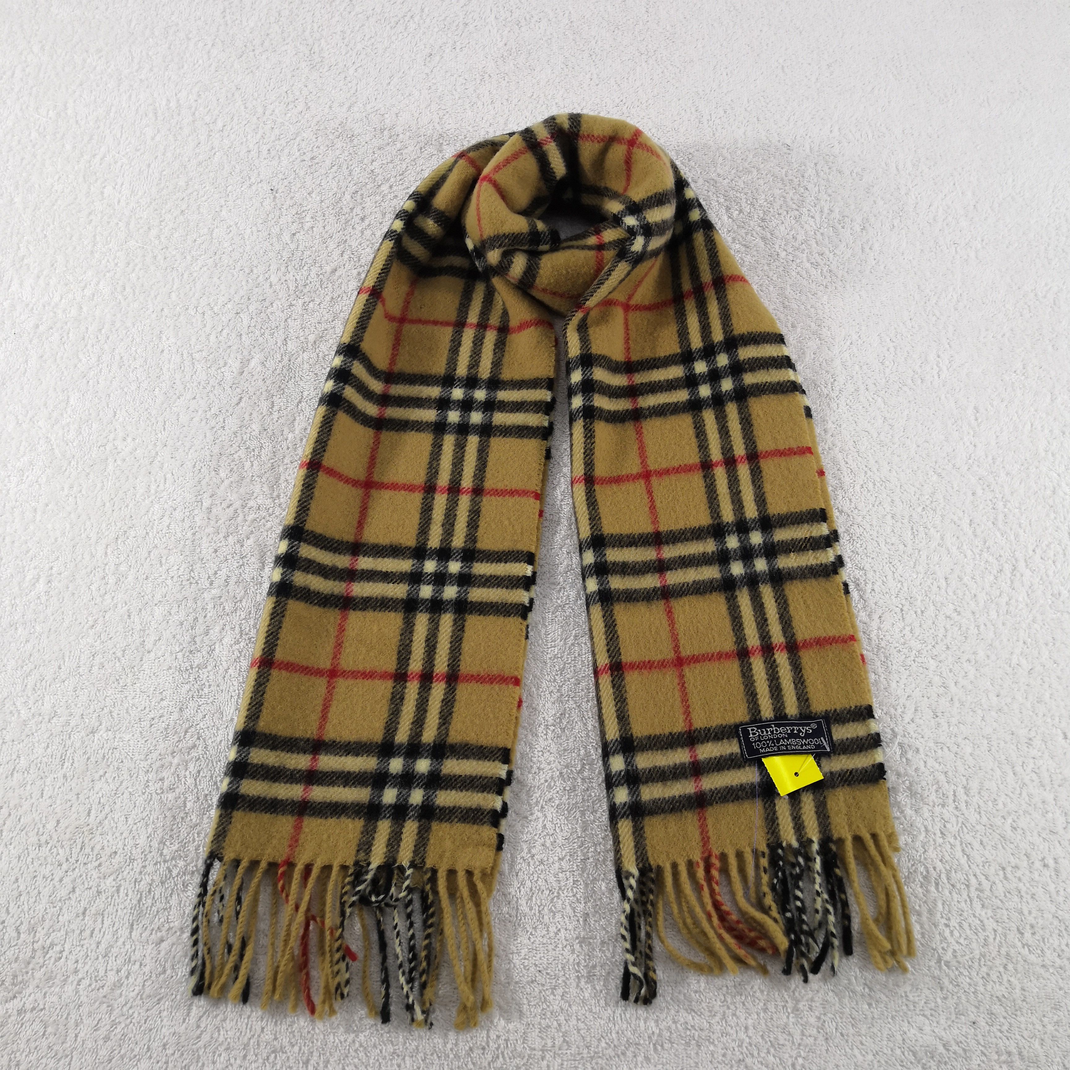 Burberry Vintage Wool Scarf Winter Scarves 56789 Size ONE SIZE - 1 Thumbnail
