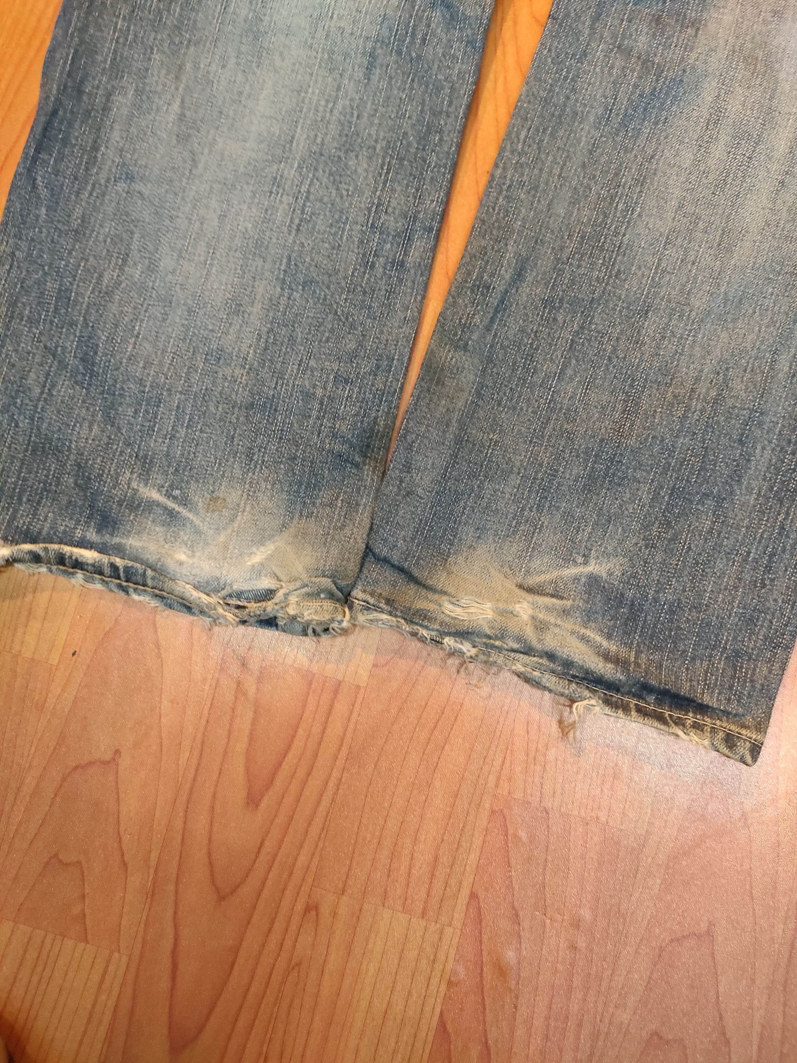 Levi's Vintage Clothing Distressed Levi's 502 Flare Jeans Size US 32 / EU 48 - 2 Thumbnail