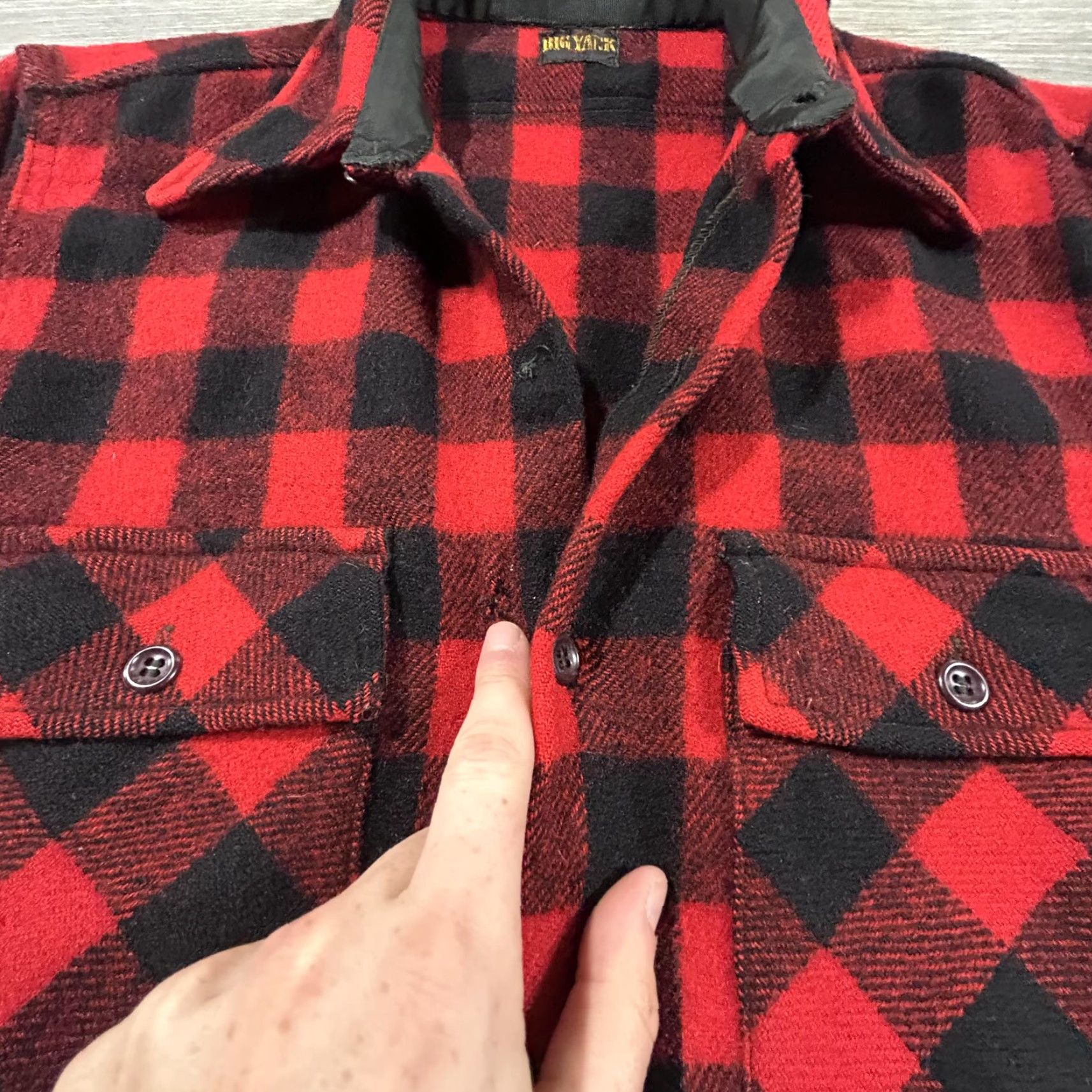 Vintage VINTAGE Big Yank Shirt Mens M Plaid Flannel 30s Buffalo Wool Buttoned Pocketed Casual Workwear Size US M / EU 48-50 / 2 - 5 Thumbnail