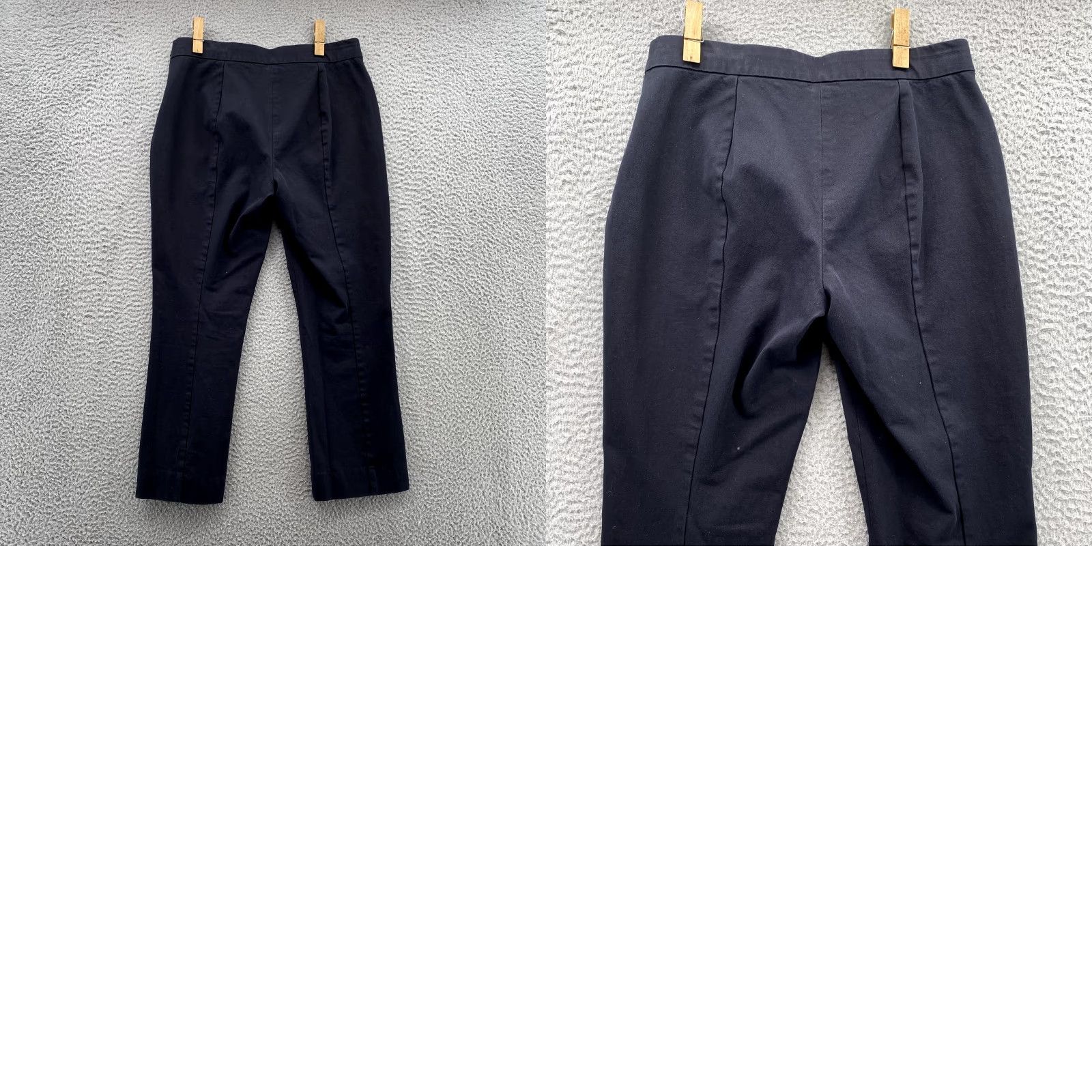 Everlane Everlane Pants Women Adult 8 Black Ankle Mid Rise Stretch Side Zip Size 30" / US 8 / IT 44 - 9 Thumbnail