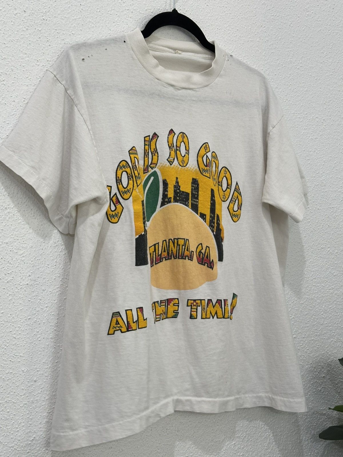 Vintage Vintage 90s God Is So Good All The Time T-Shirt Screen Stars Size US L / EU 52-54 / 3 - 4 Thumbnail
