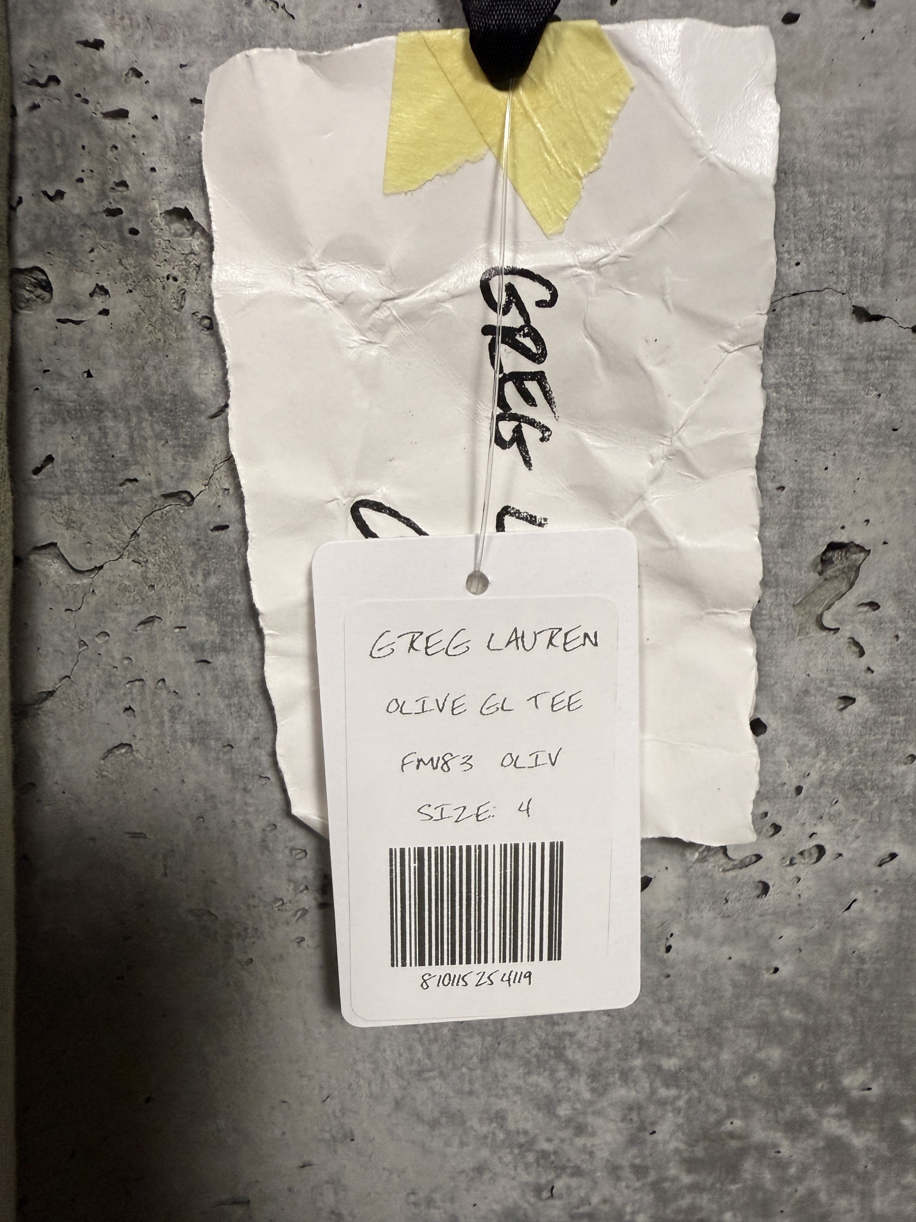 Greg Lauren Greg Lauren Olive GL Tee Size US XL / EU 56 / 4 - 3 Thumbnail
