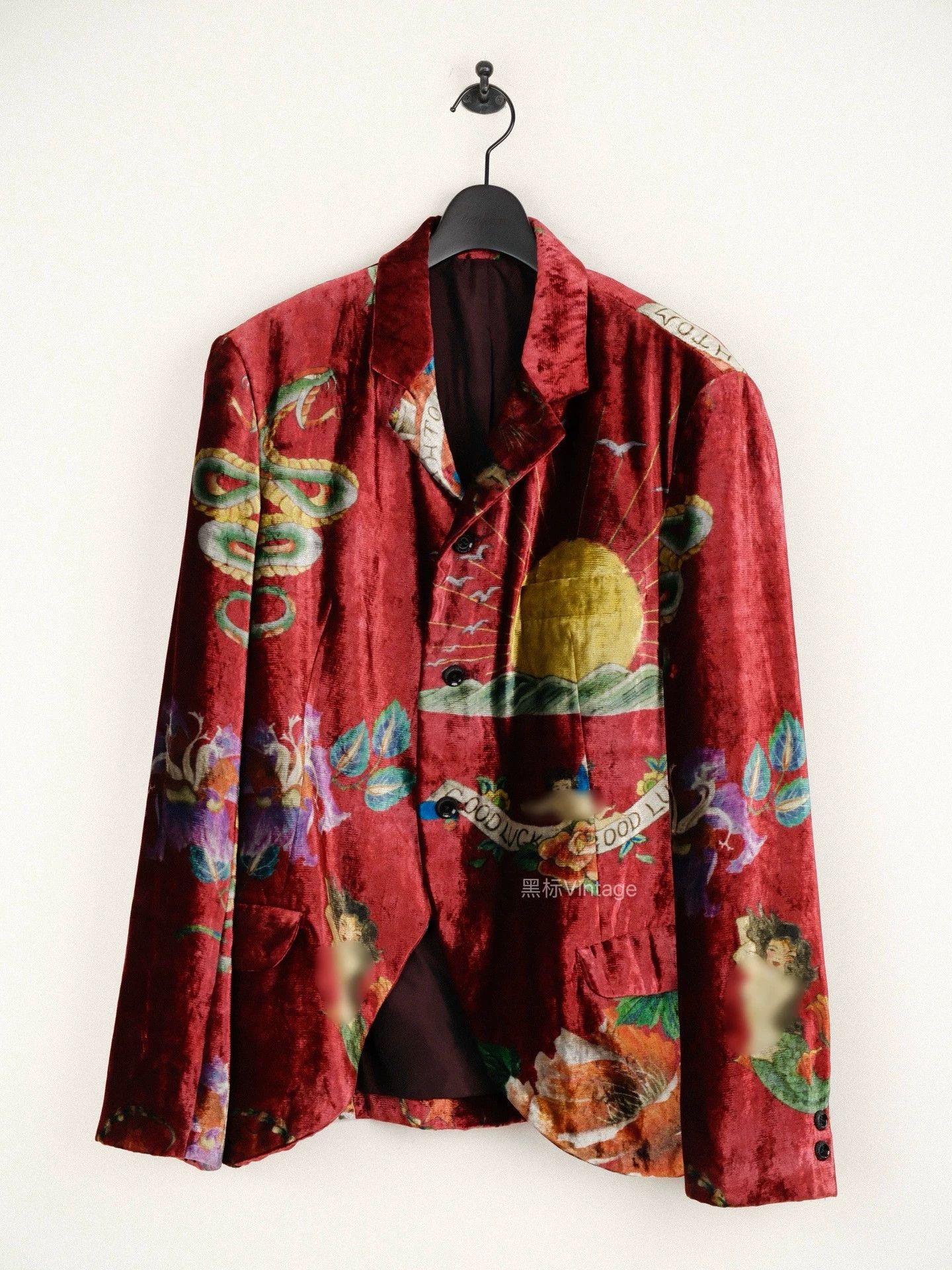 Yohji Yamamoto Yohji Yamamoto 03AW Archive Yuzen Dyed Velvet Jacket Size US L / EU 52-54 / 3 - 3 Thumbnail